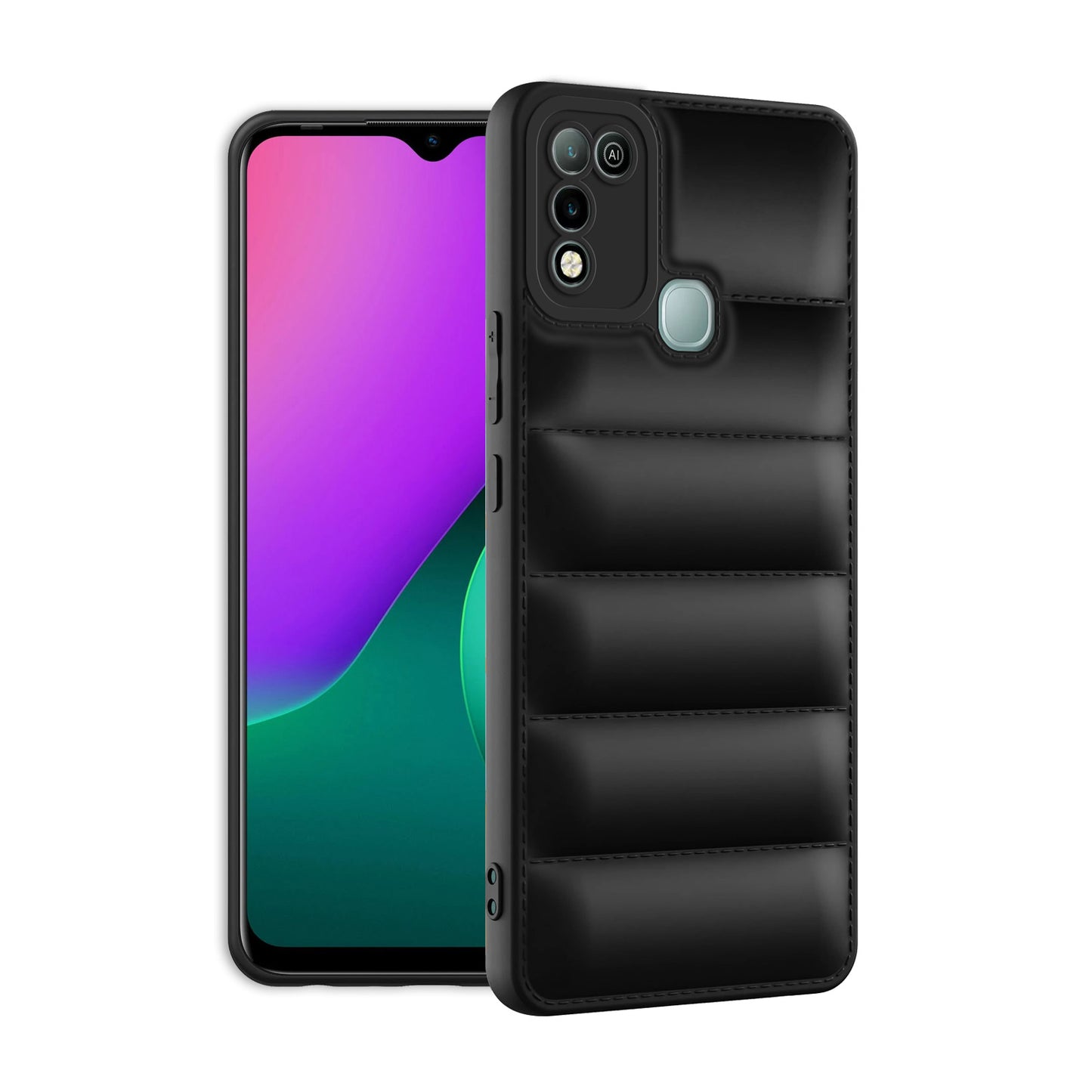 Puffer Back Cover for Infinix Hot 10 Play
