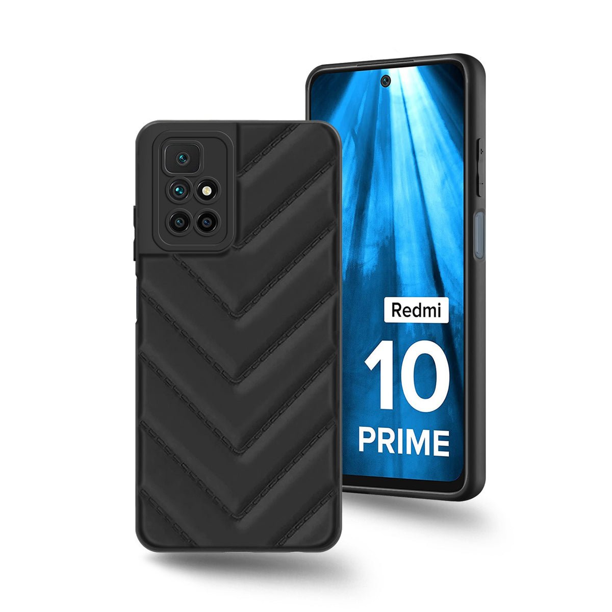 Wave Cushioned Back Cover for Redmi 10 Prime