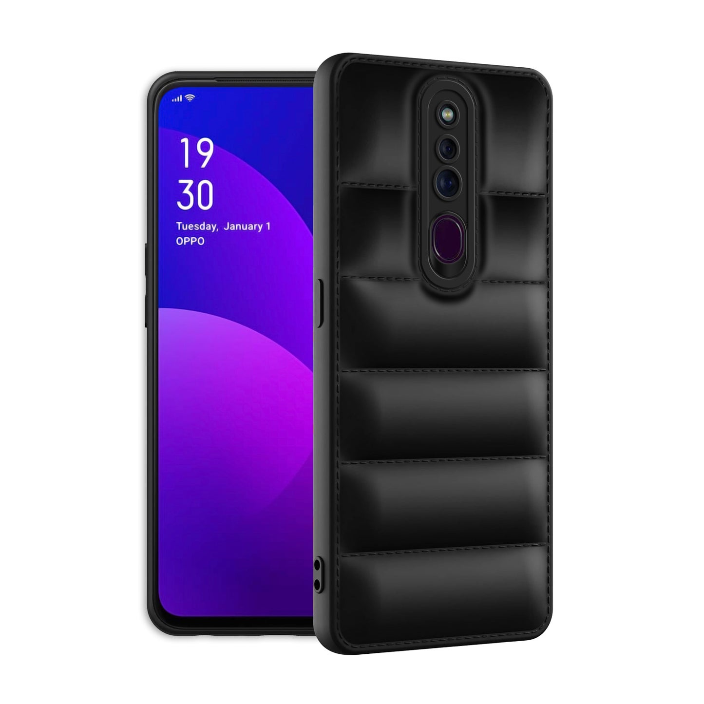 Puffer Back Cover for Oppo F11 Pro