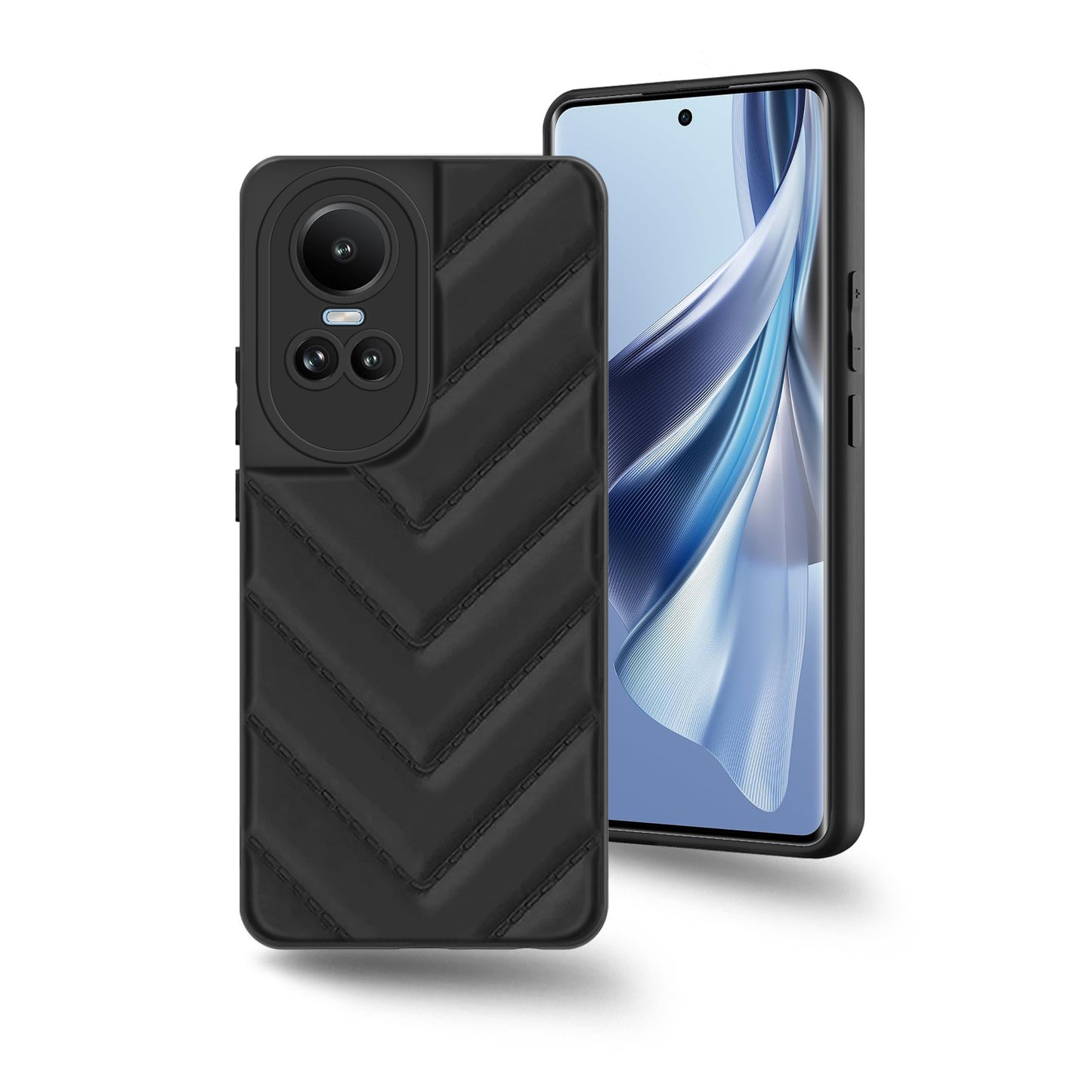 Wave Cushioned Back Cover for Oppo Reno 10 Pro