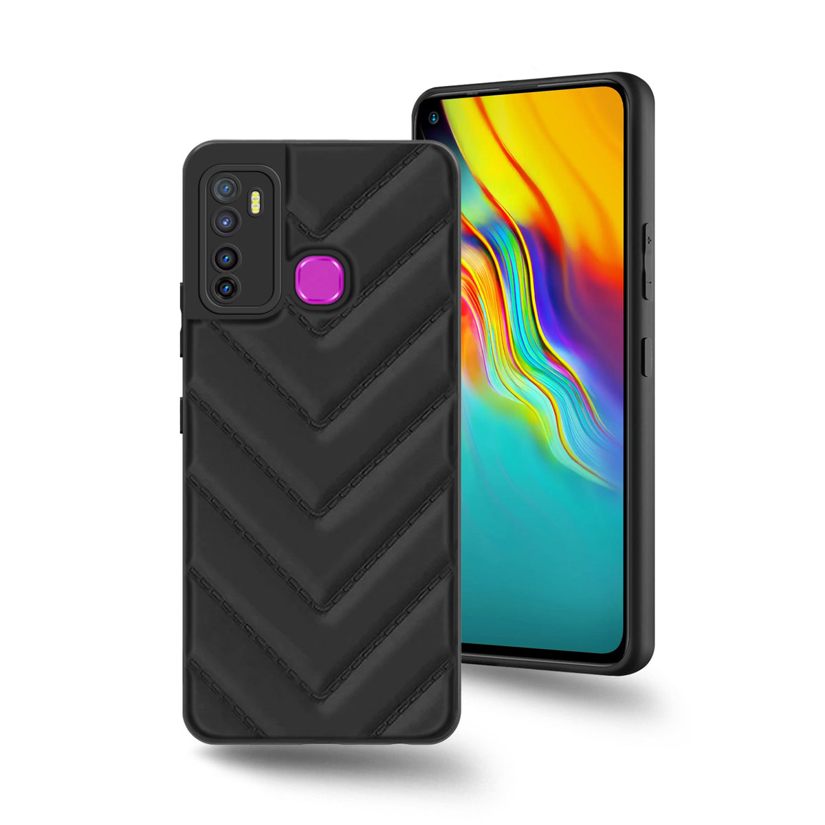 Wave Cushioned Back Cover for Infinix Hot 9