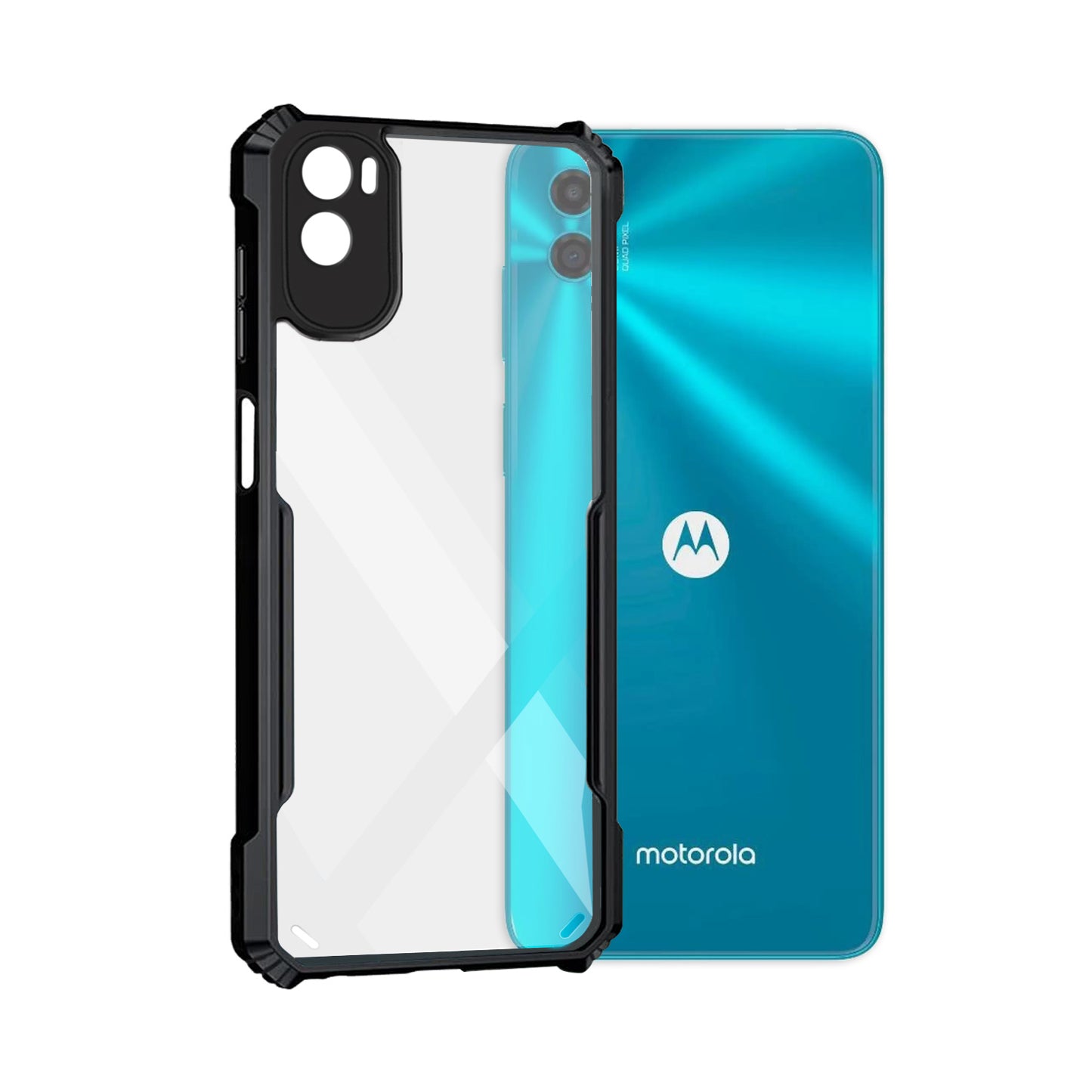 360 Degree Protection Back Cover For Motorola Moto E22s