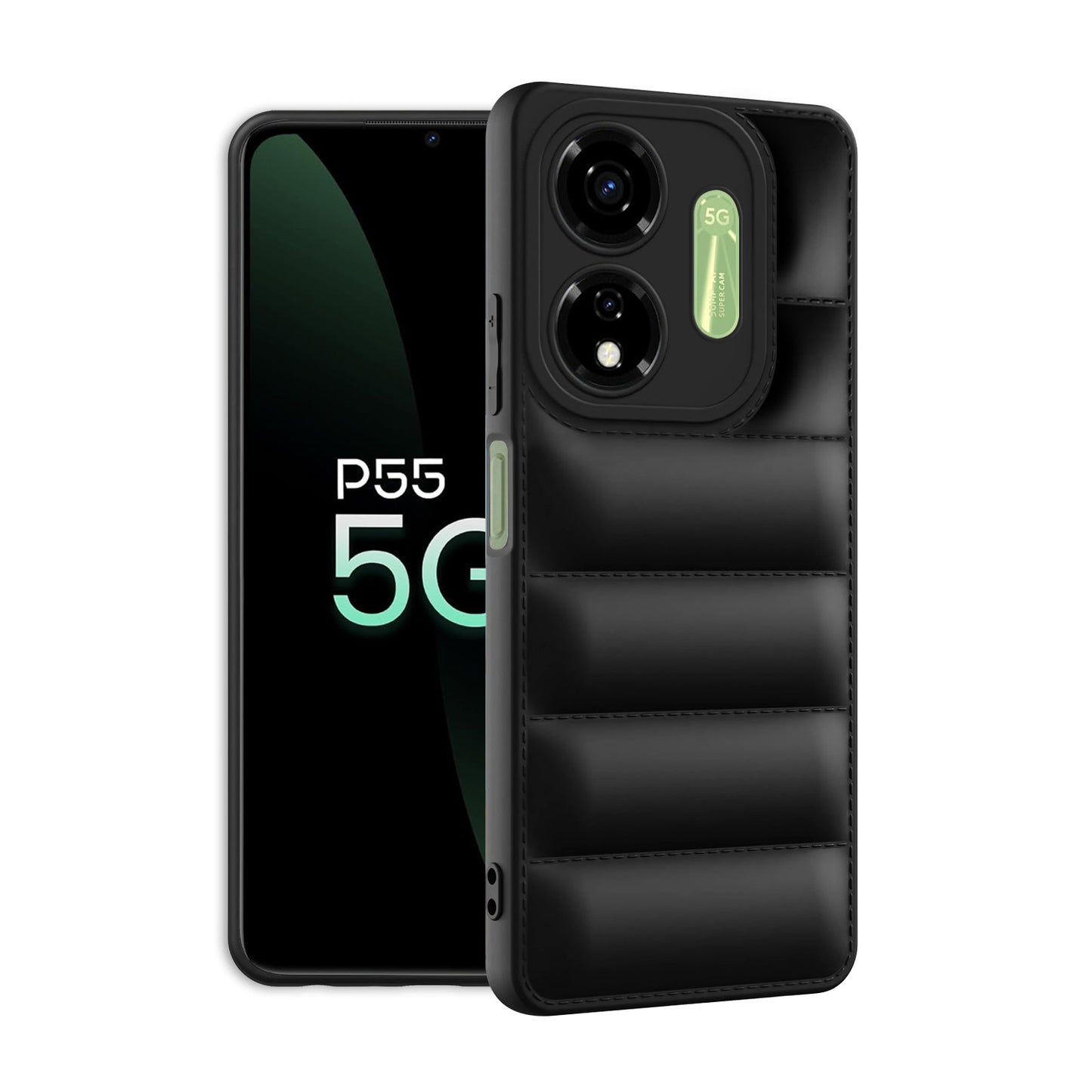 Puffer Back Cover for iTel P55 5G