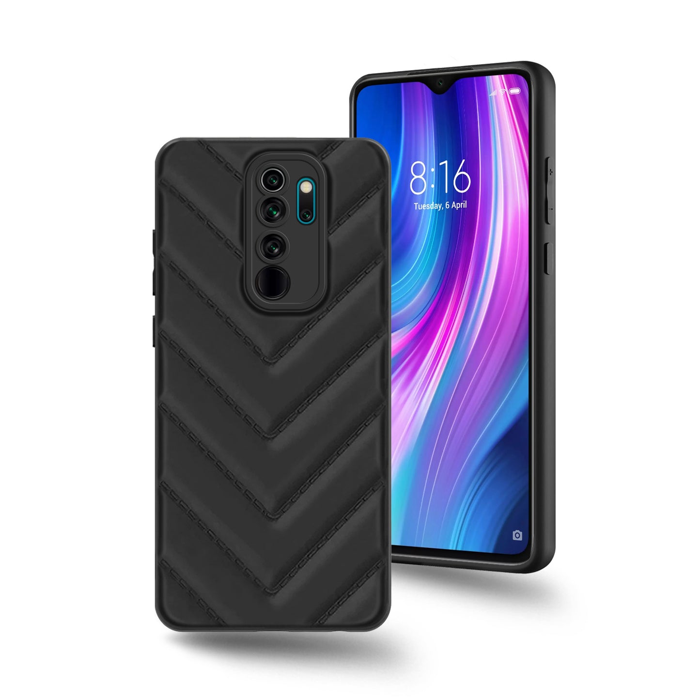 Wave Cushioned Back Cover for Redmi Note 8 Pro