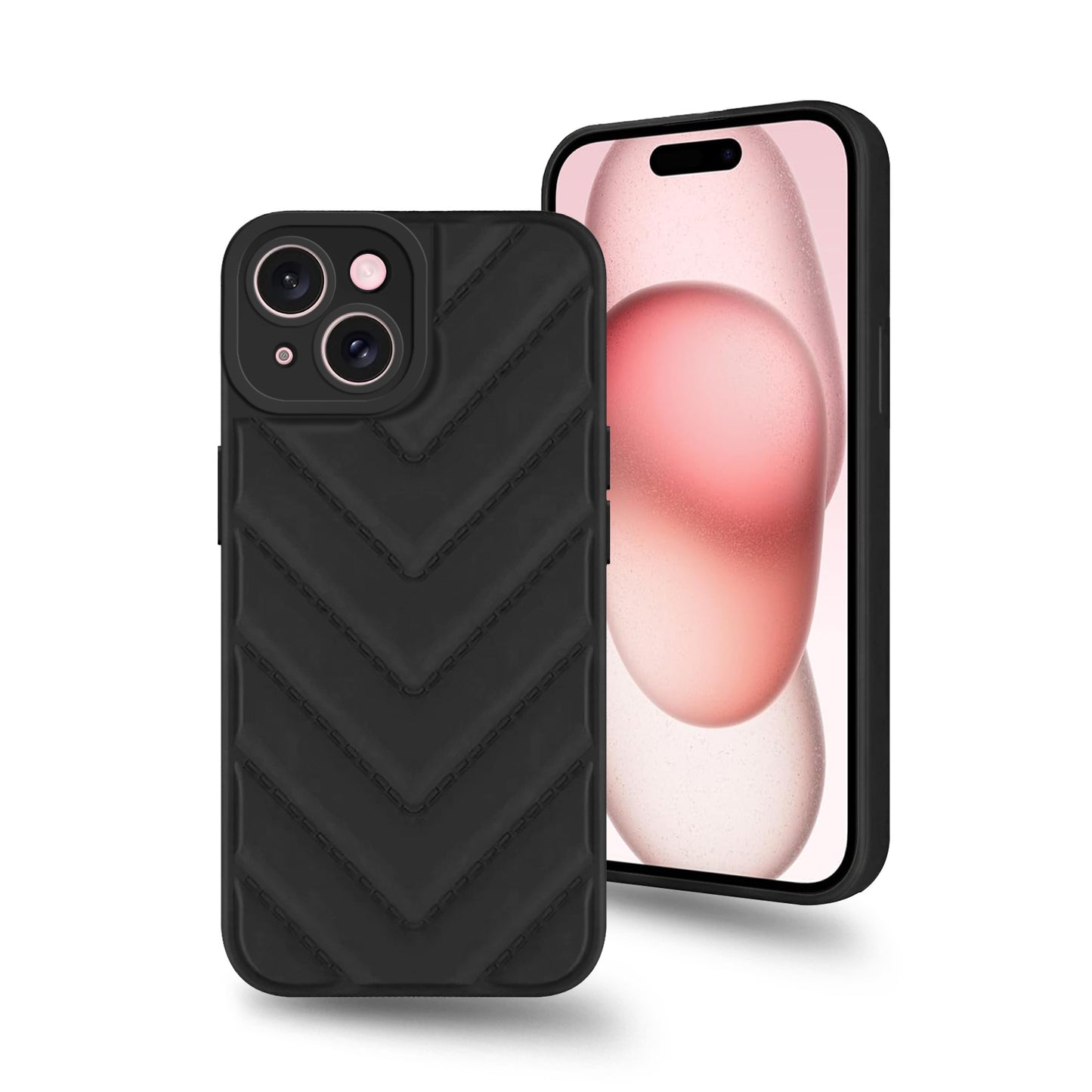 Wave Cushioned Back Cover for Apple iPhone 15