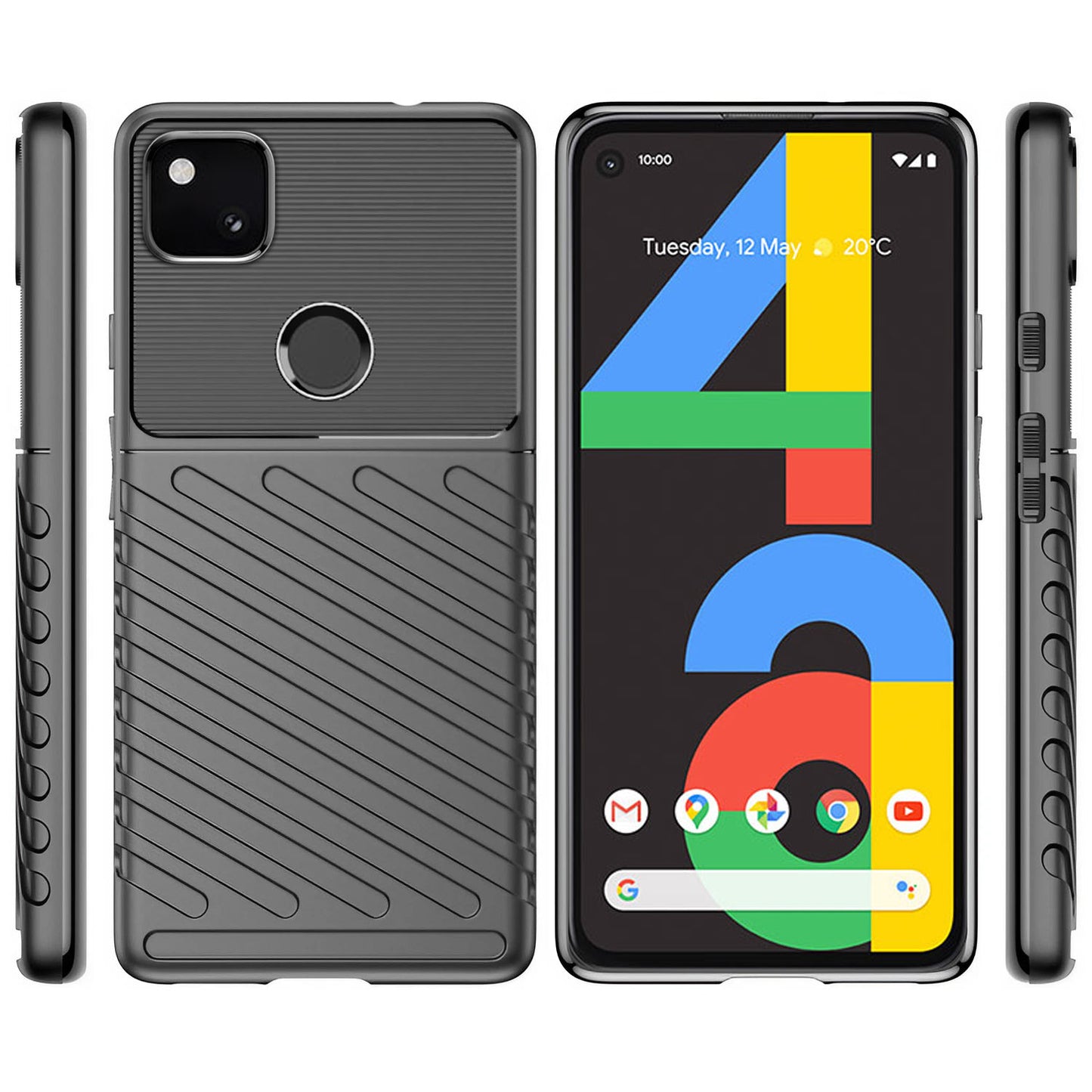 Thunderbolt Back Cover for Google Pixel 4A 4G
