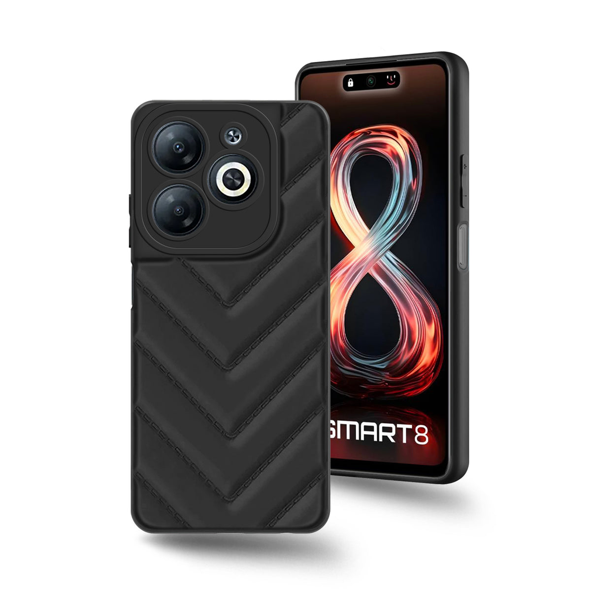 Wave Cushioned Back Cover for Infinix Smart 8 HD