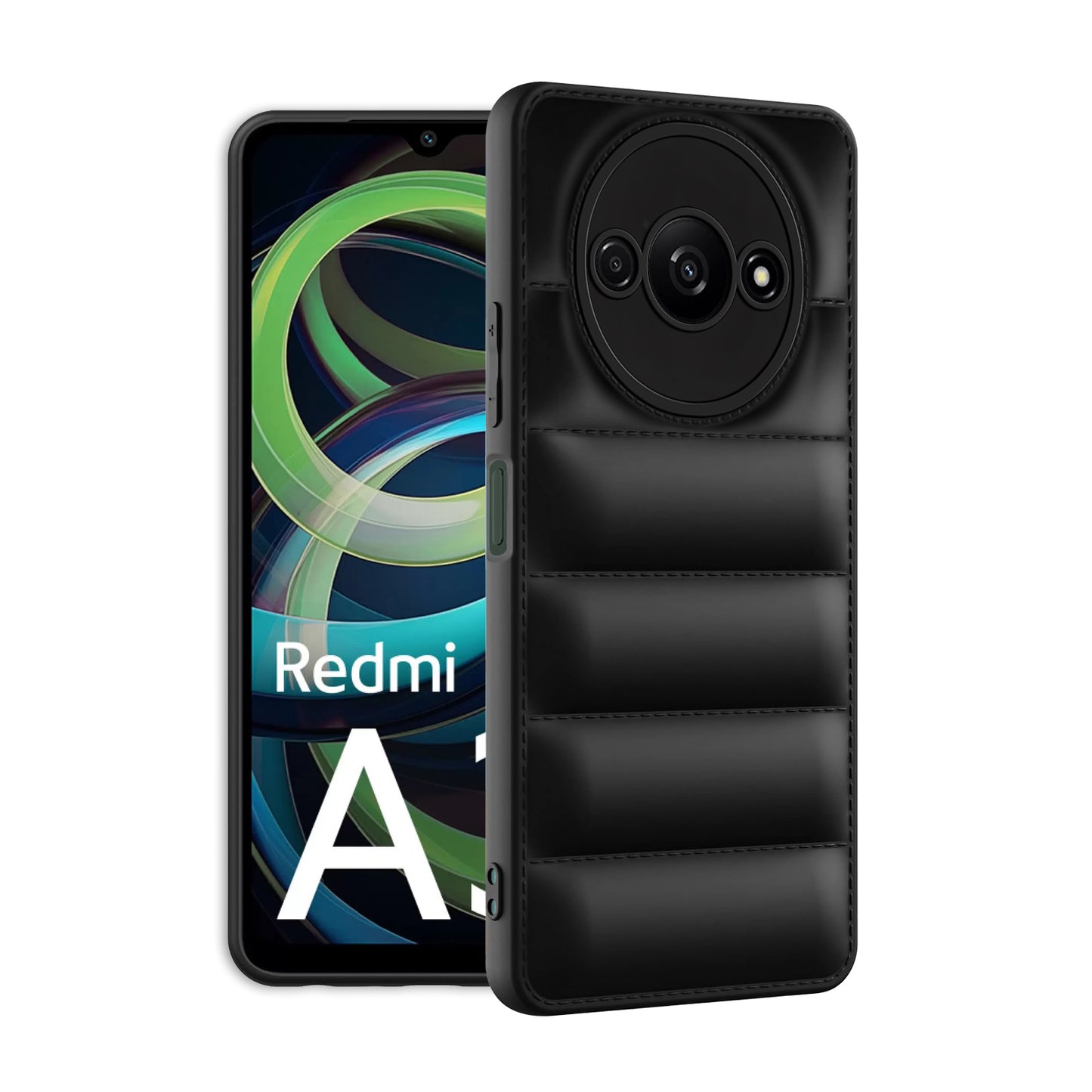 Puffer Back Cover for Redmi A3 2024