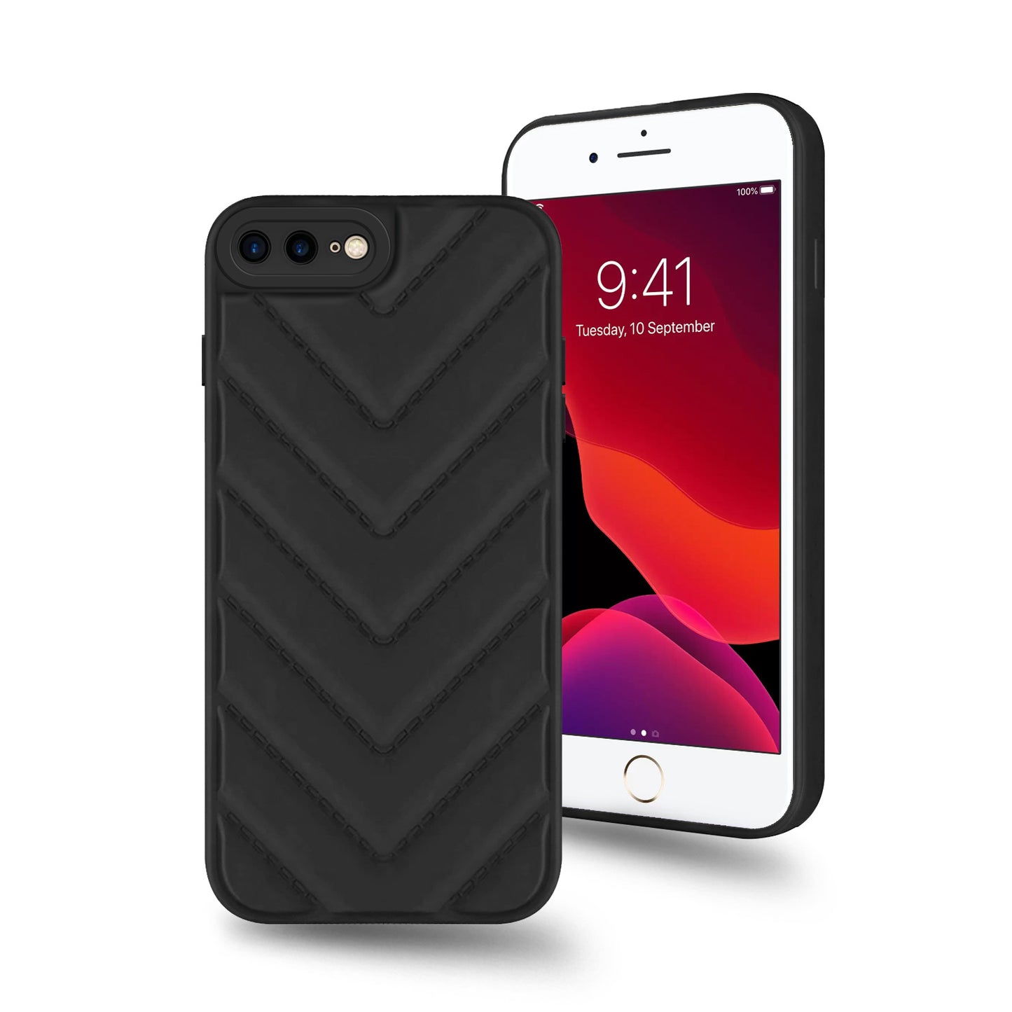 Wave Cushioned Back Cover for Apple iPhone 8 Plus