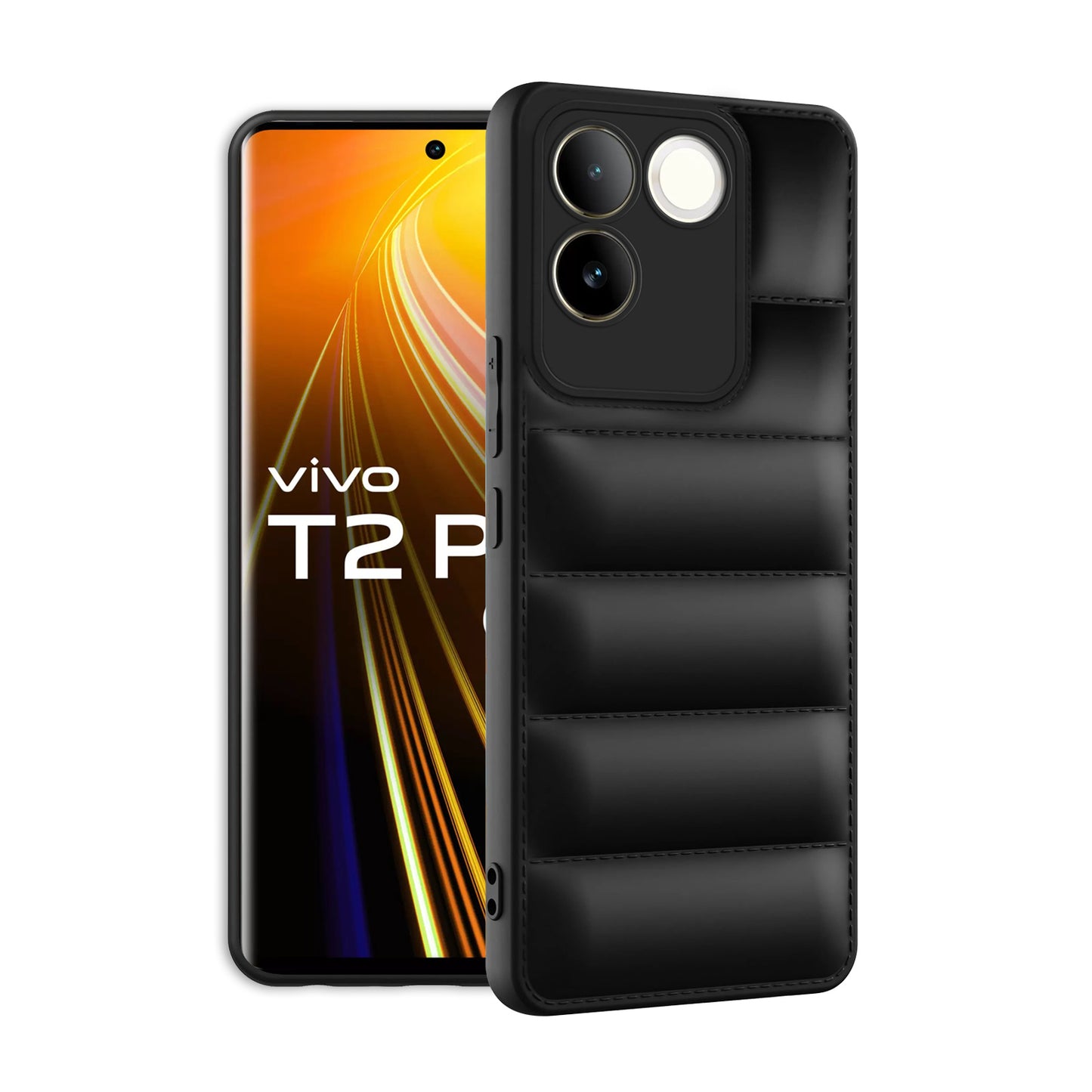 Puffer Back Cover for Vivo T2 Pro