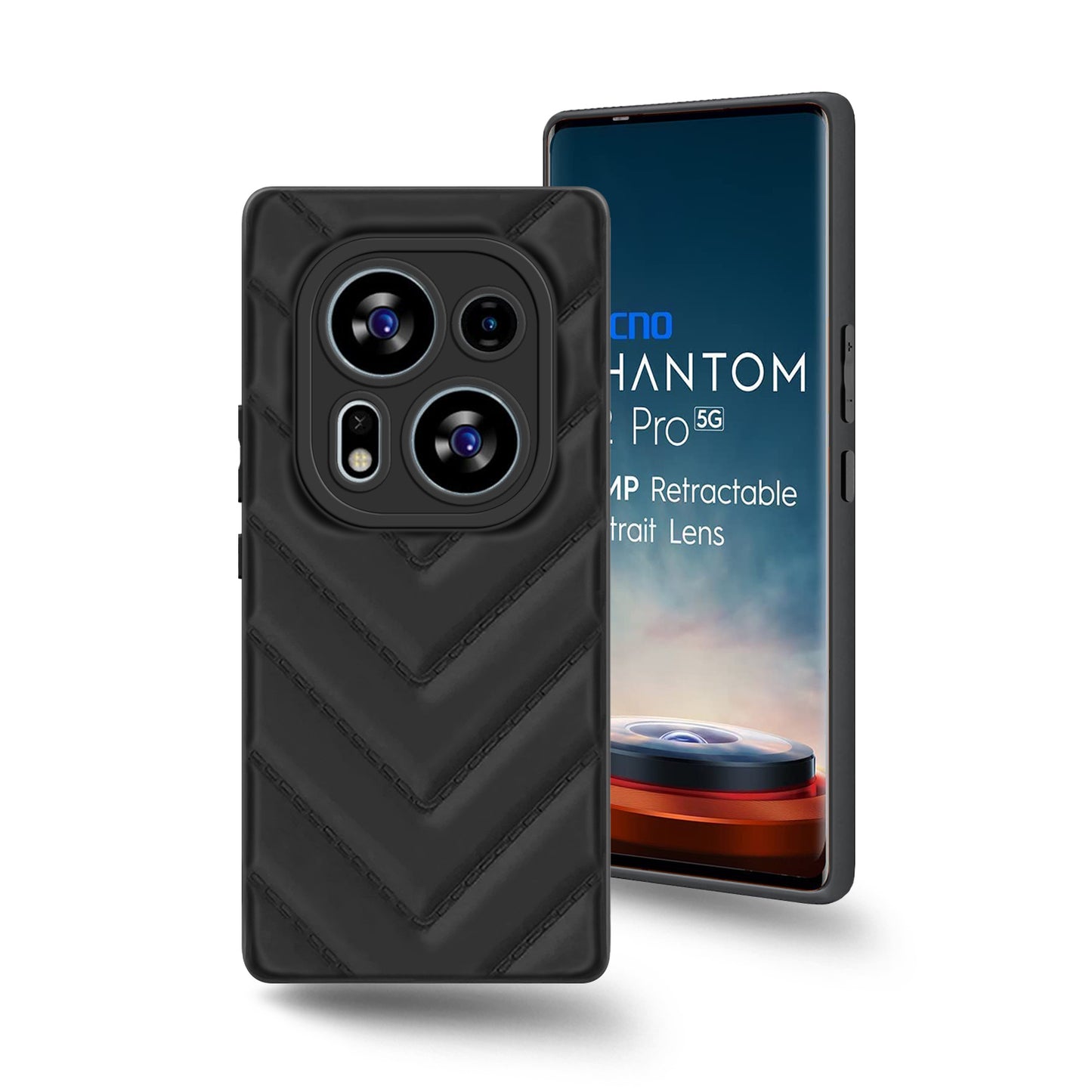 Wave Cushioned Back Cover for Tecno Phantom X2 Pro