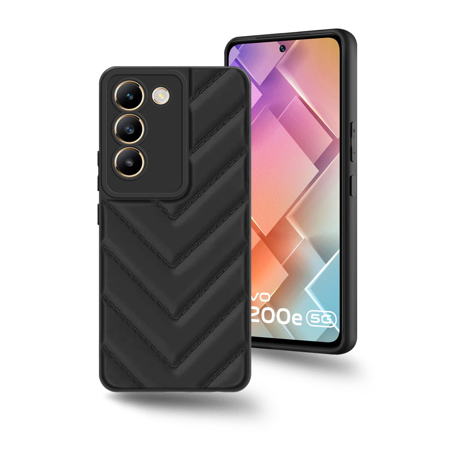 Wave Cushioned Back Cover for Vivo Y200E