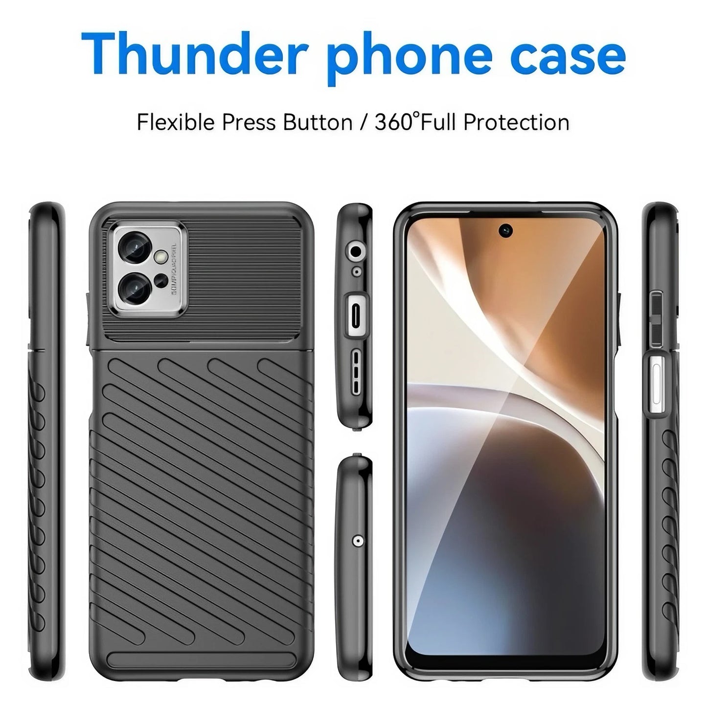 Thunderbolt Back Cover for Motorola Moto G32