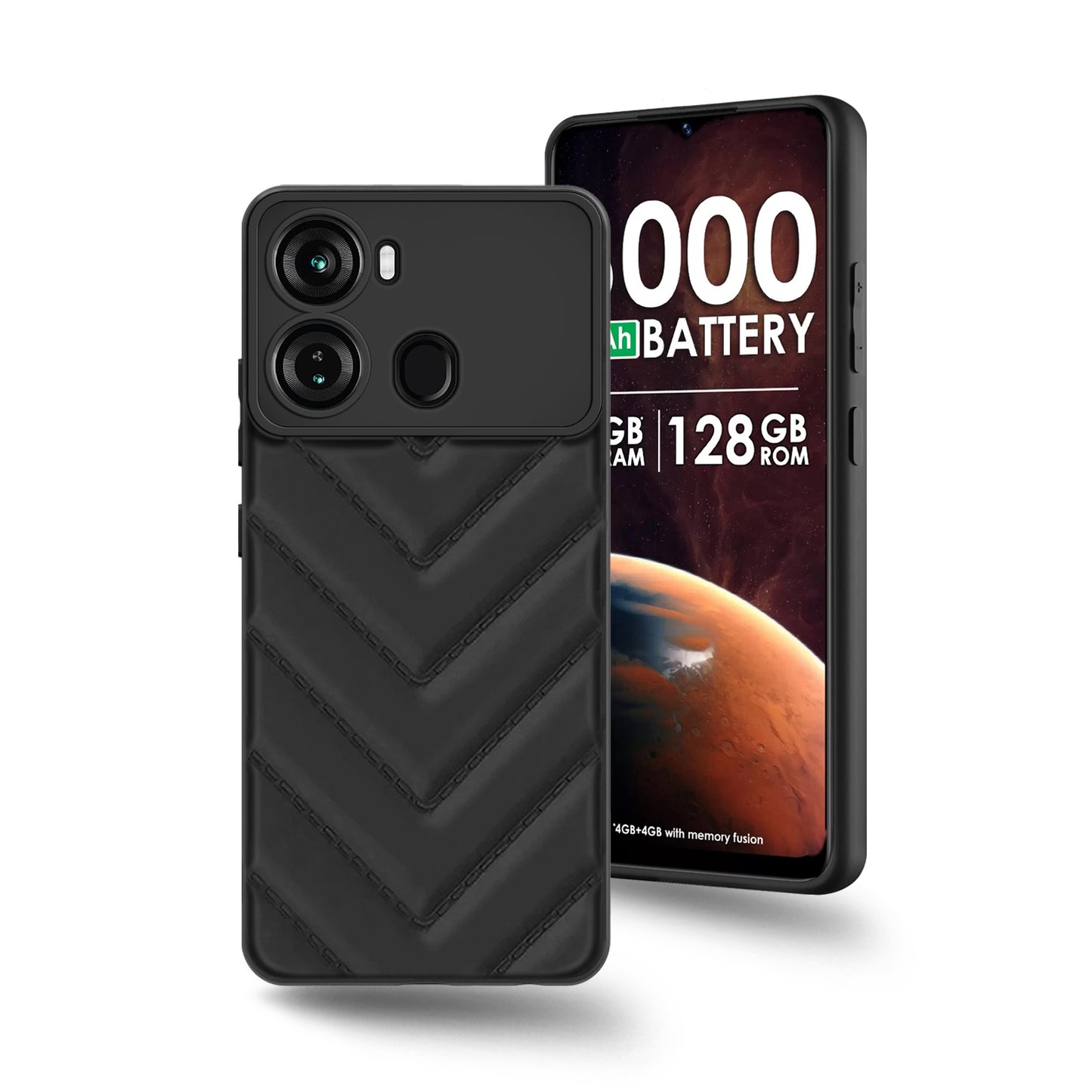 Wave Cushioned Back Cover for iTel P40