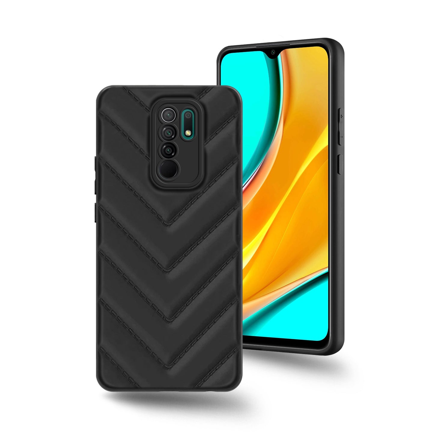 Wave Cushioned Back Cover for Redmi 9 Prime