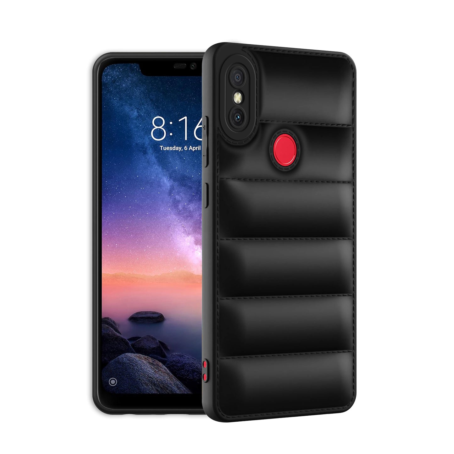 Puffer Back Cover for Redmi Note 6 Pro