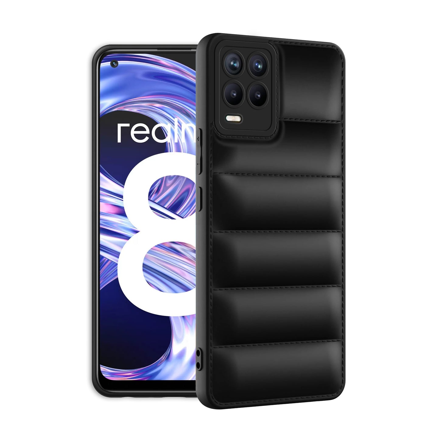 Puffer Back Cover for Realme 8 4G