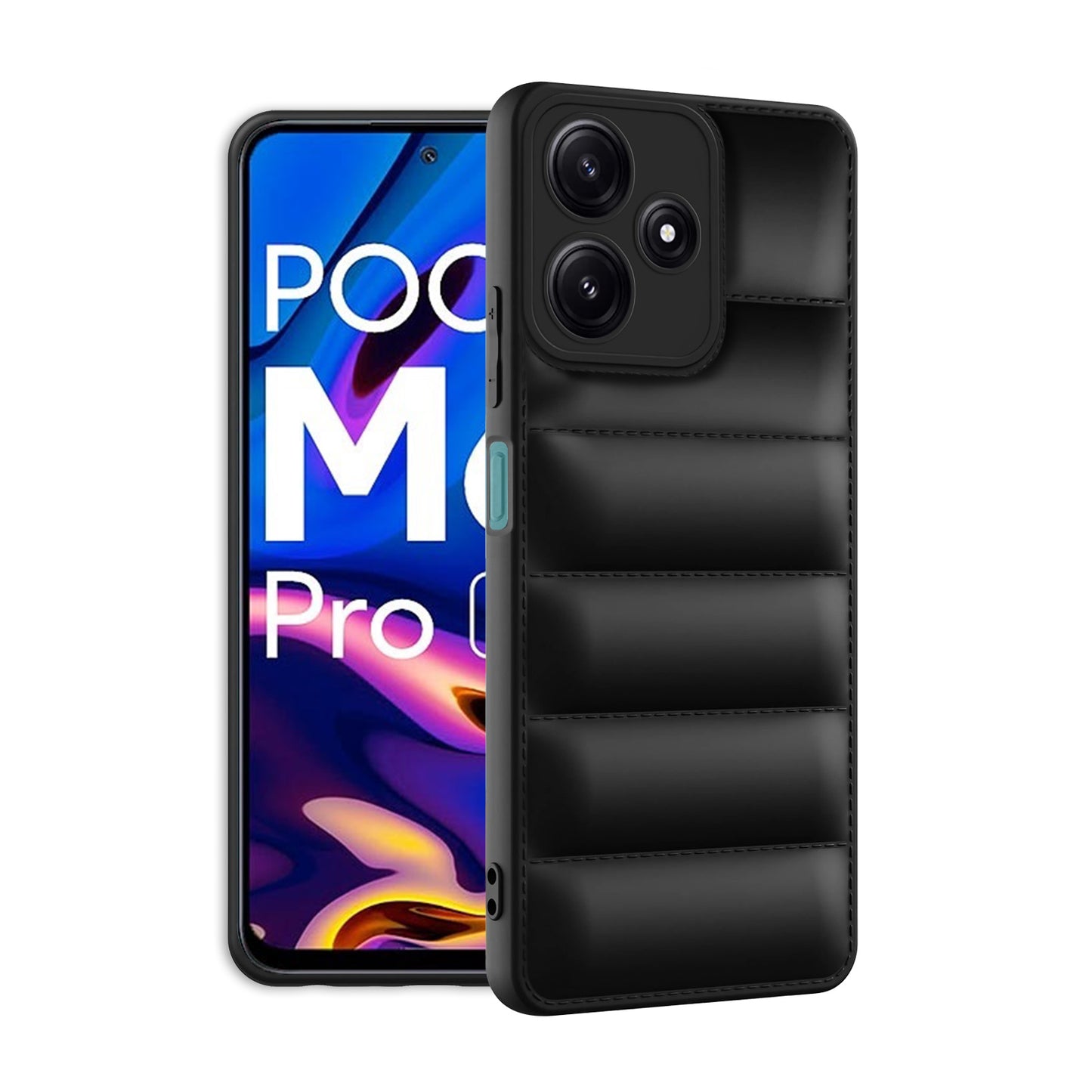 Puffer Back Cover for Poco M6 Pro 5G