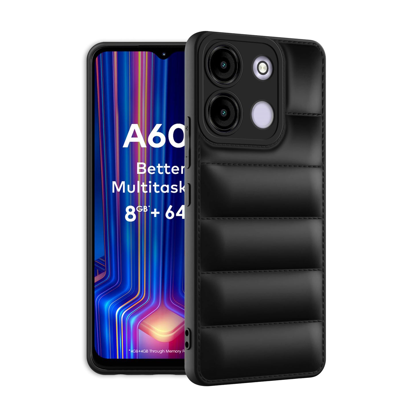 Puffer Back Cover for iTel A60s