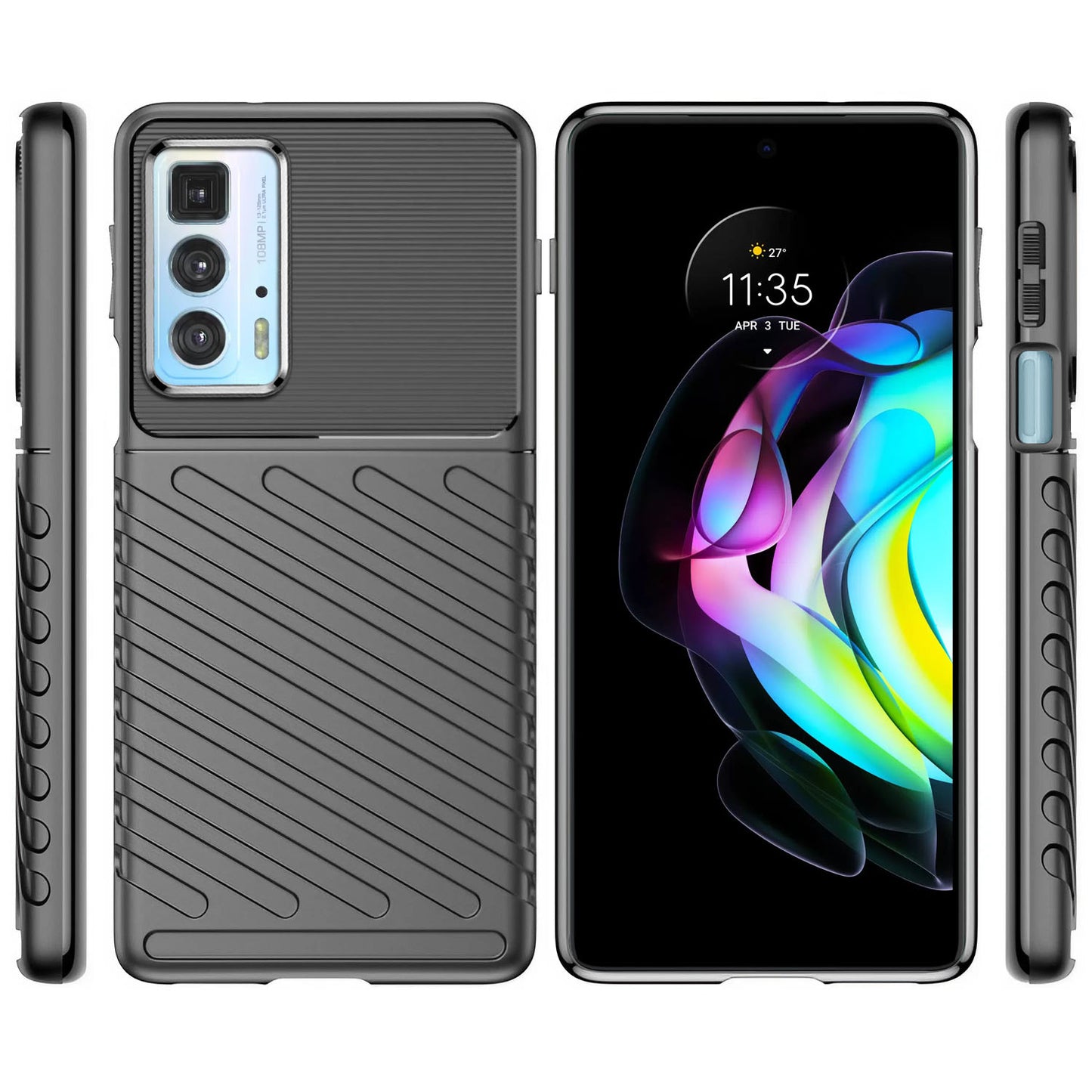 Thunderbolt Back Cover for Motorola Moto Edge 20 Pro