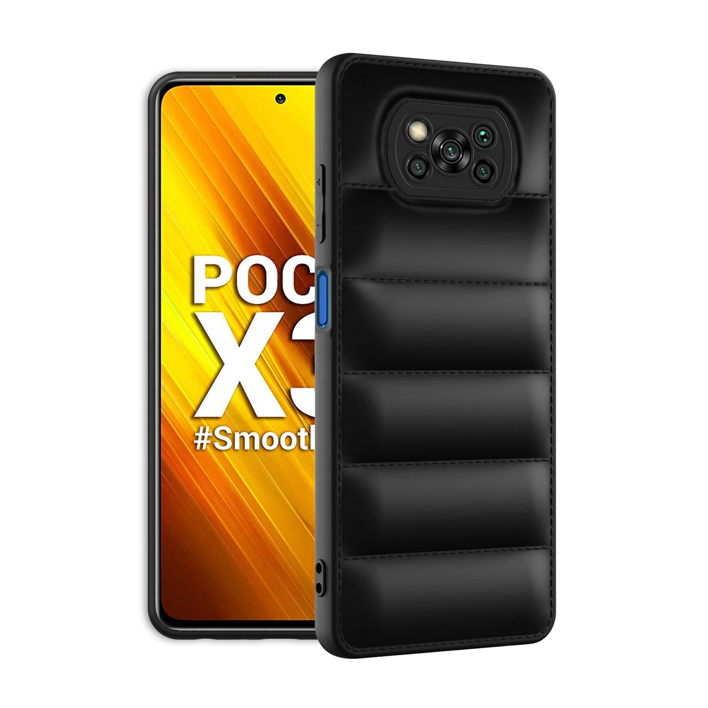 Puffer Back Cover for Poco X3