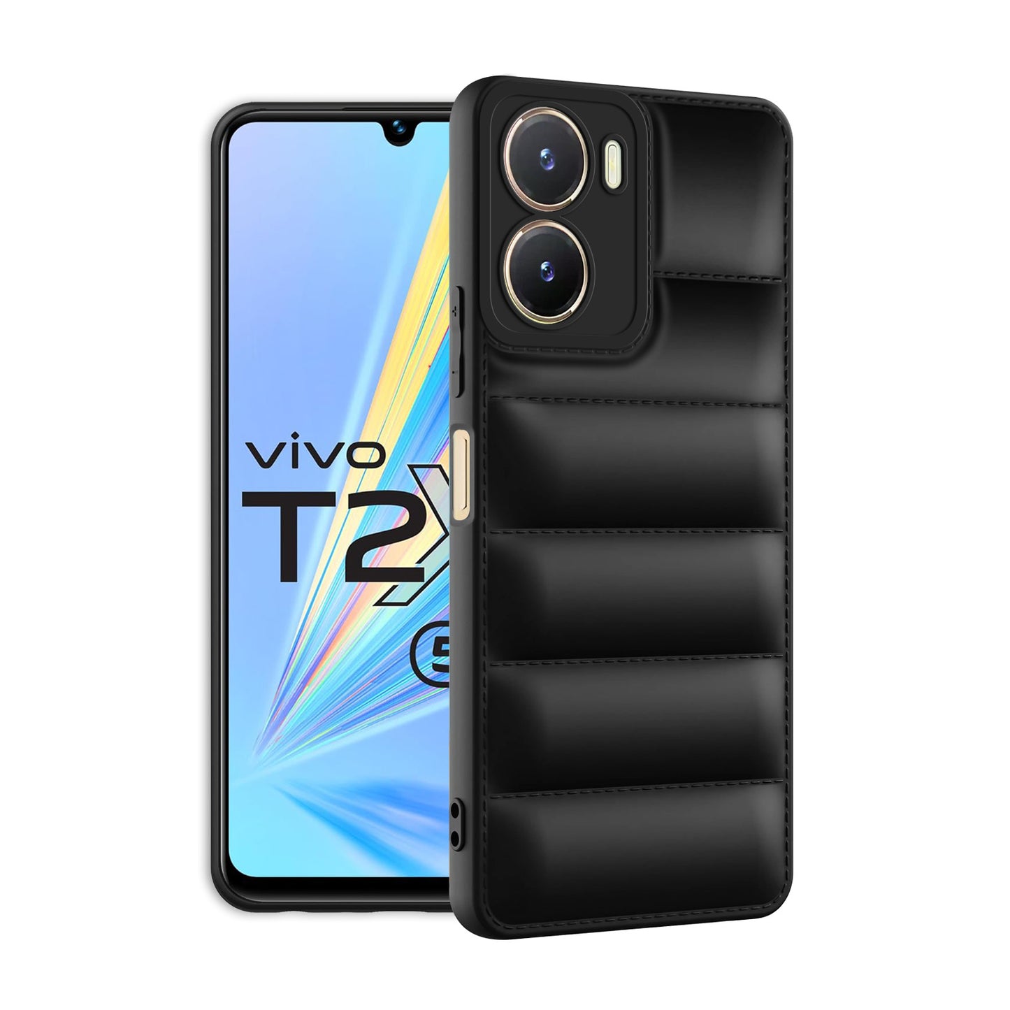 Puffer Back Cover for Vivo T2x