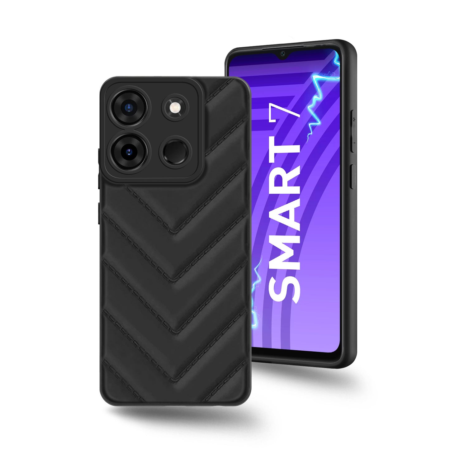 Wave Cushioned Back Cover for Infinix Smart 7