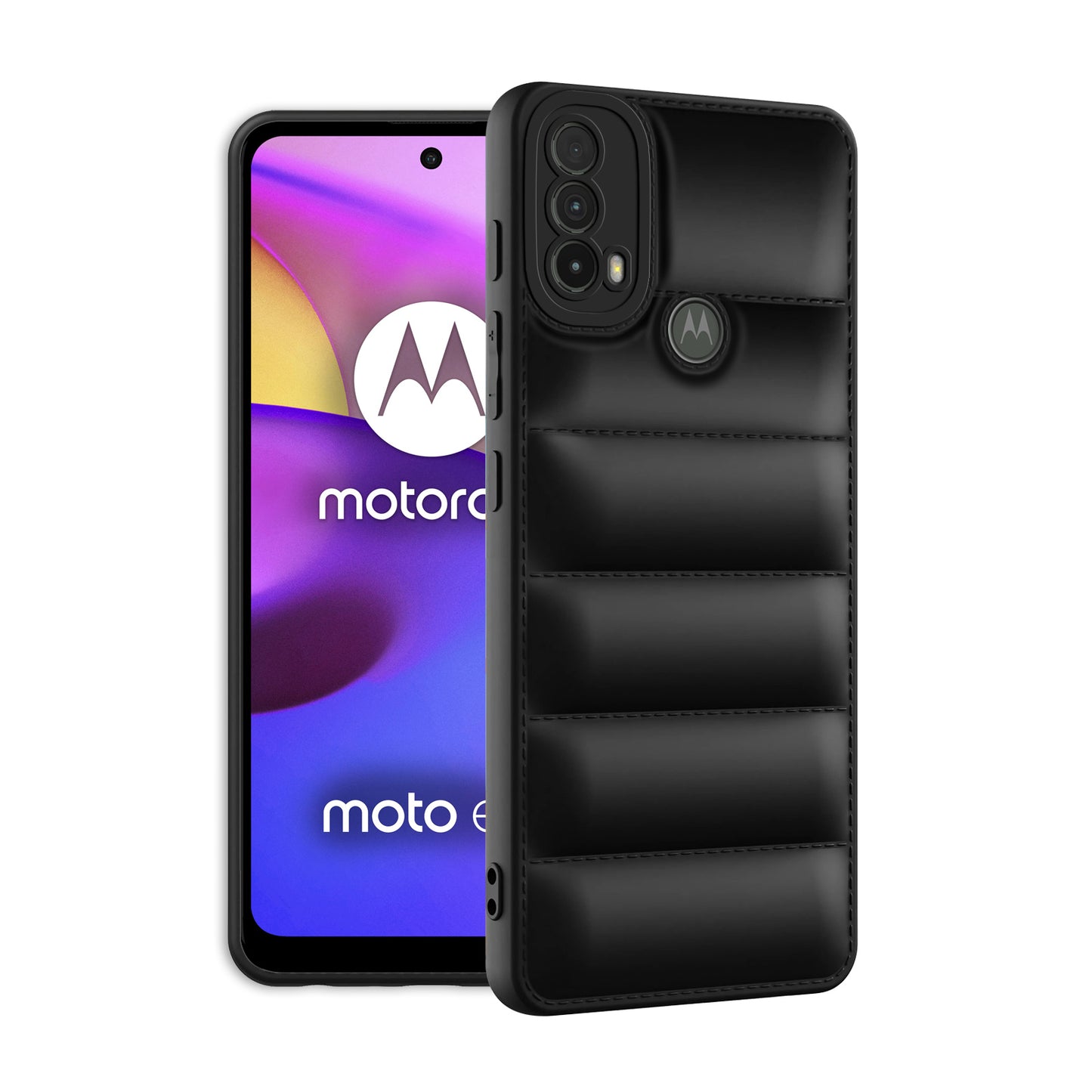 Puffer Back Cover for Motorola Moto E40