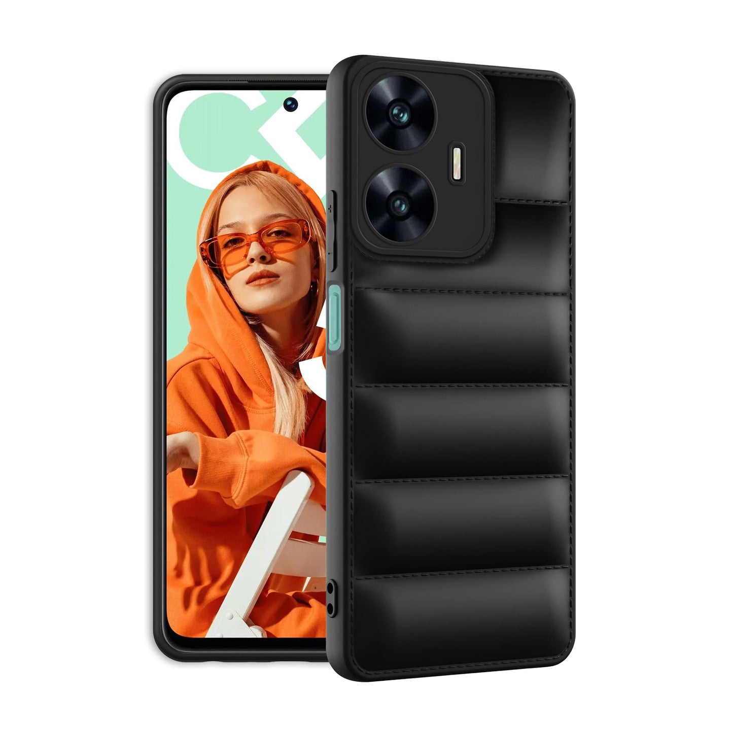 Puffer Back Cover for Realme C55