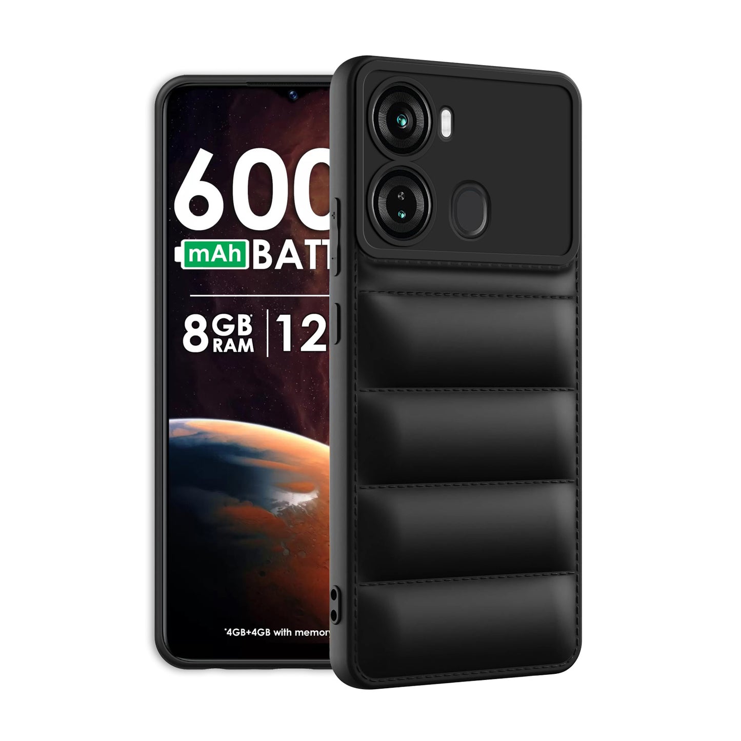 Puffer Back Cover for iTel P40