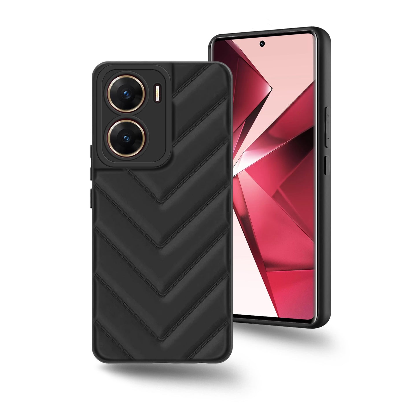 Wave Cushioned Back Cover for Vivo V29E