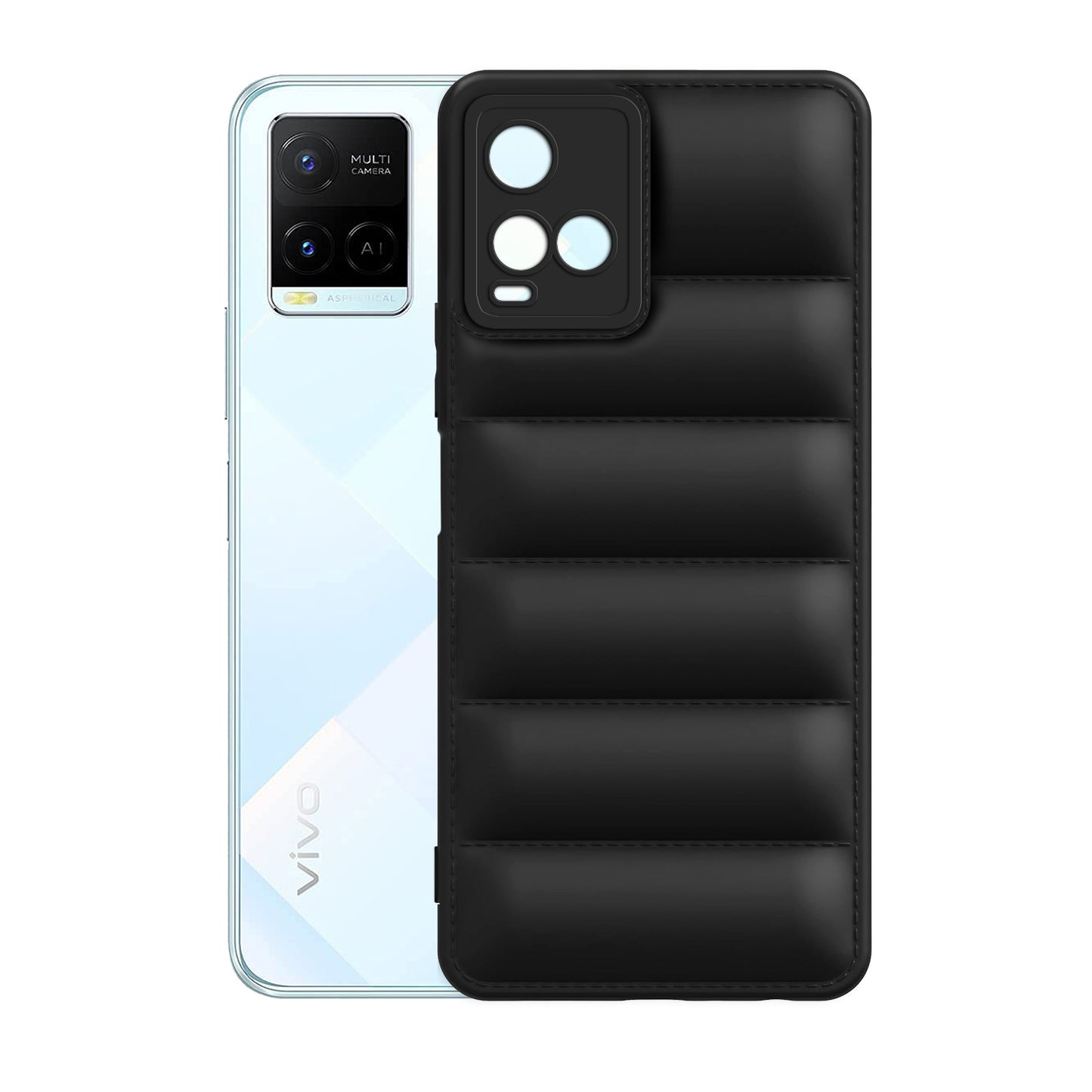 Puffer Back Cover for Vivo Y21 2021