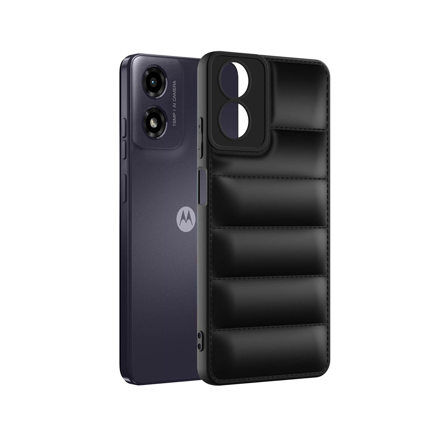 Puffer Back Cover for Motorola Moto G04