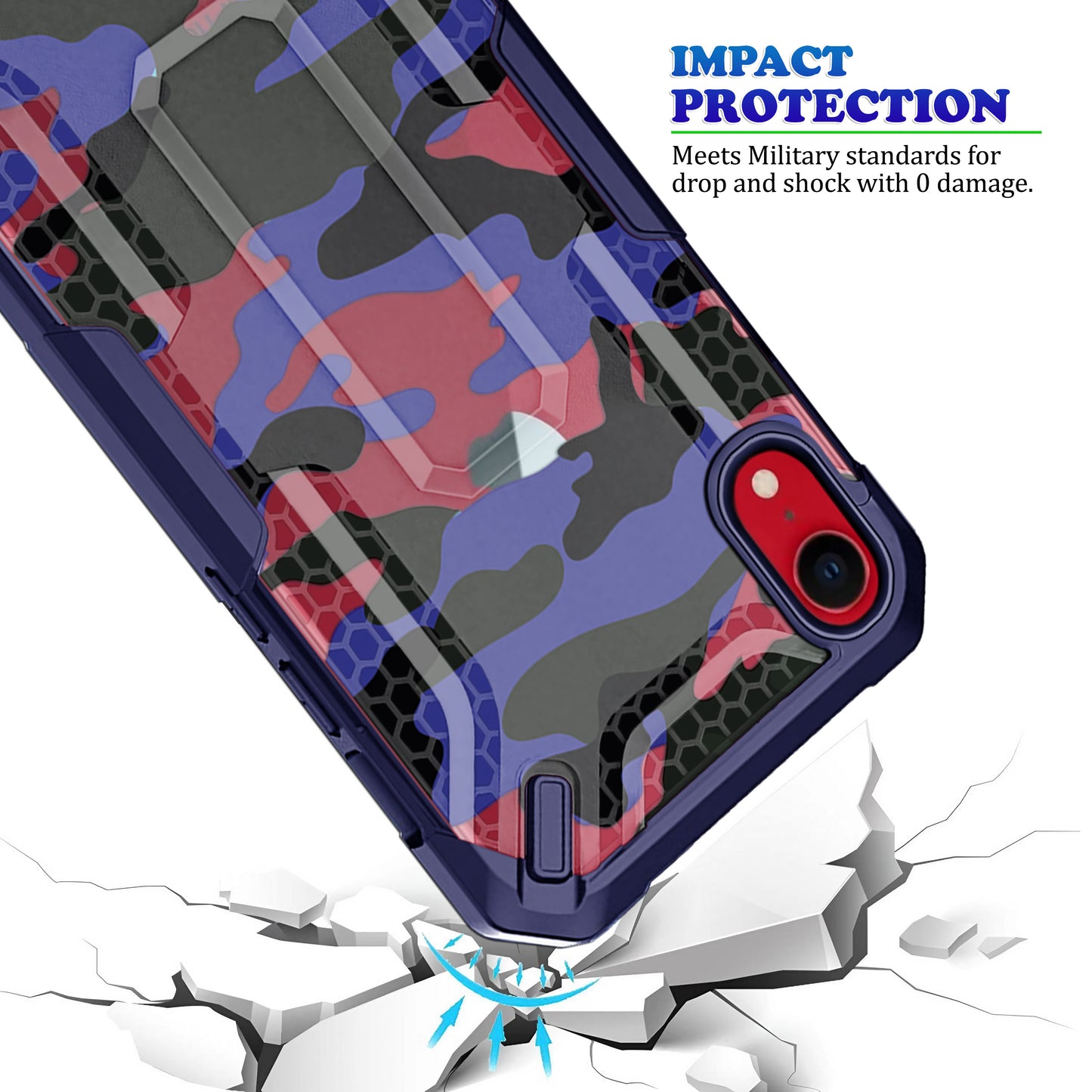 Heavy Duty Honey Comb Design For Apple iPhone XR