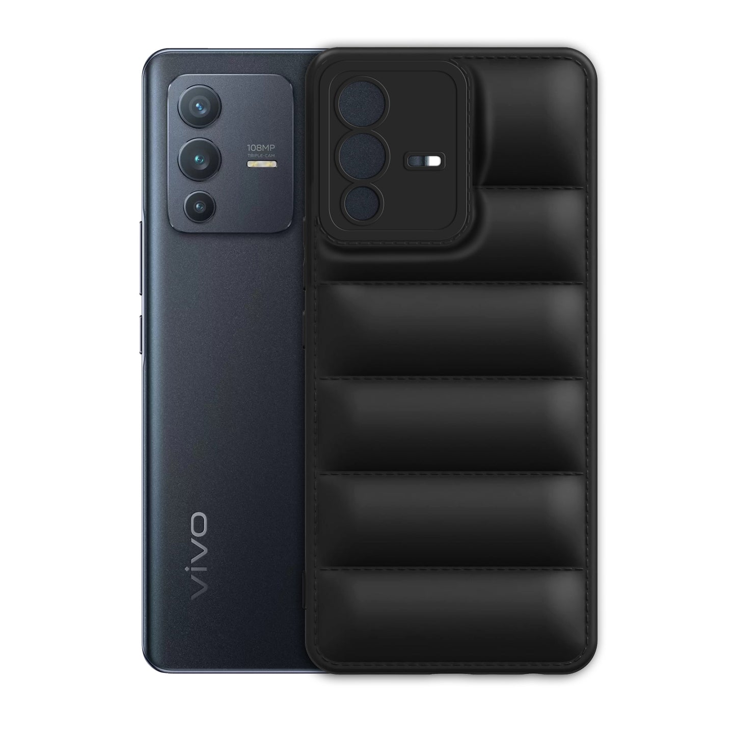 Puffer Back Cover for Vivo V23 Pro