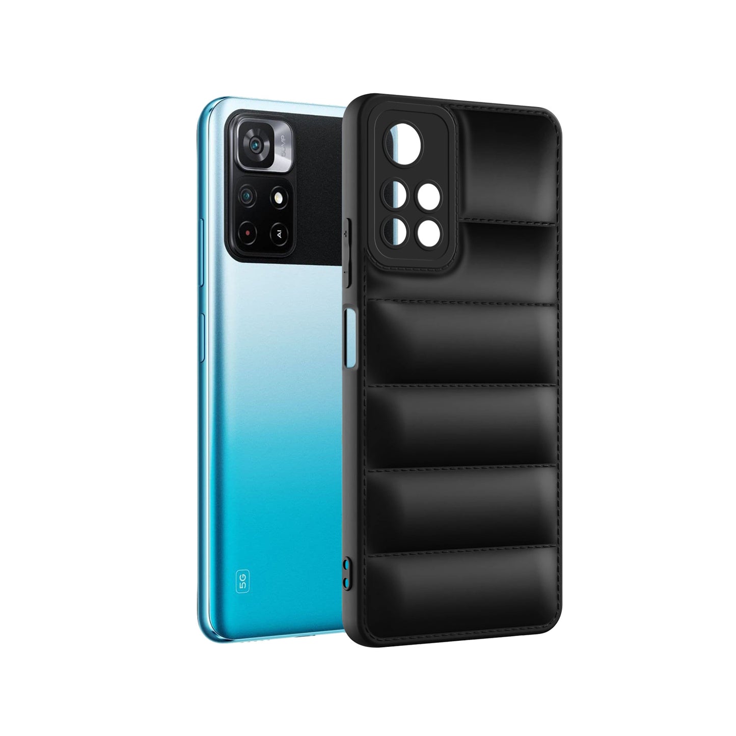 Puffer Back Cover for Poco M4 Pro 5G