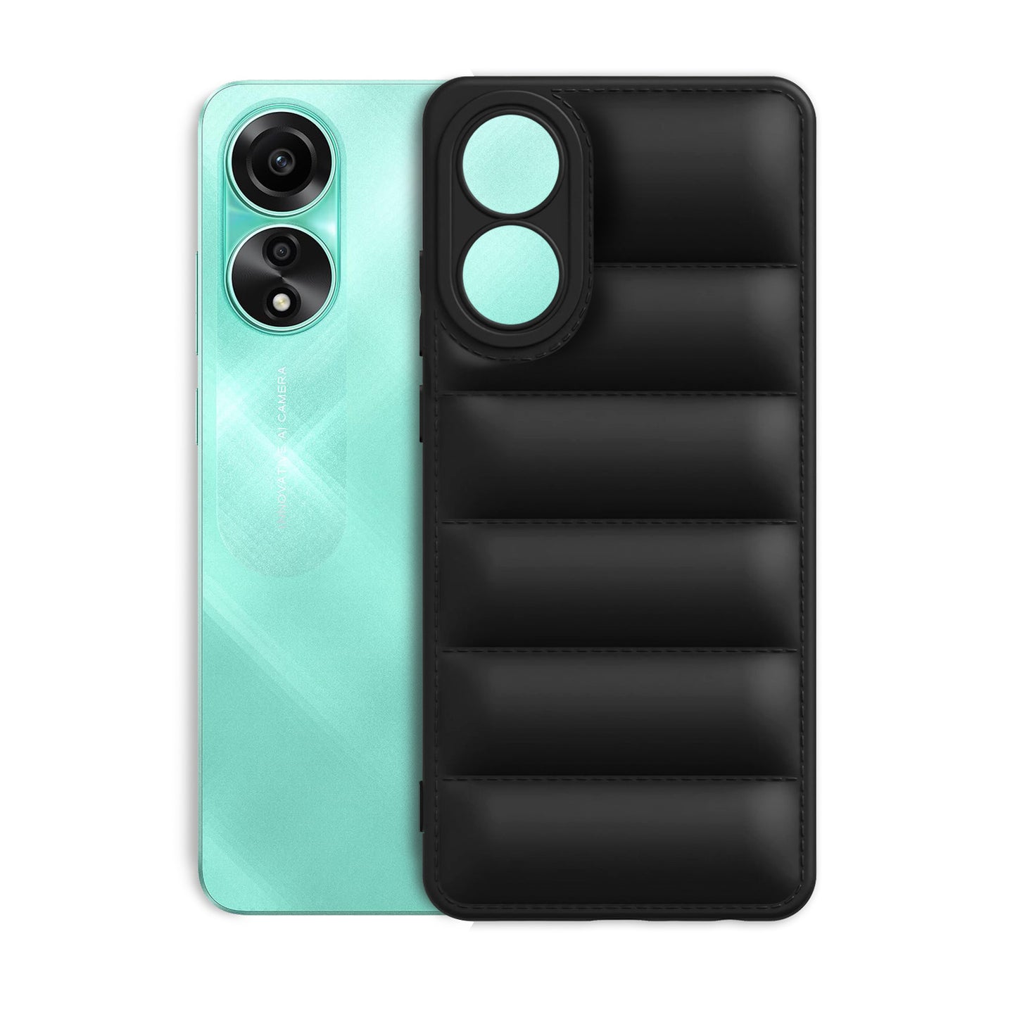 Puffer Back Cover for Oppo A78 4G