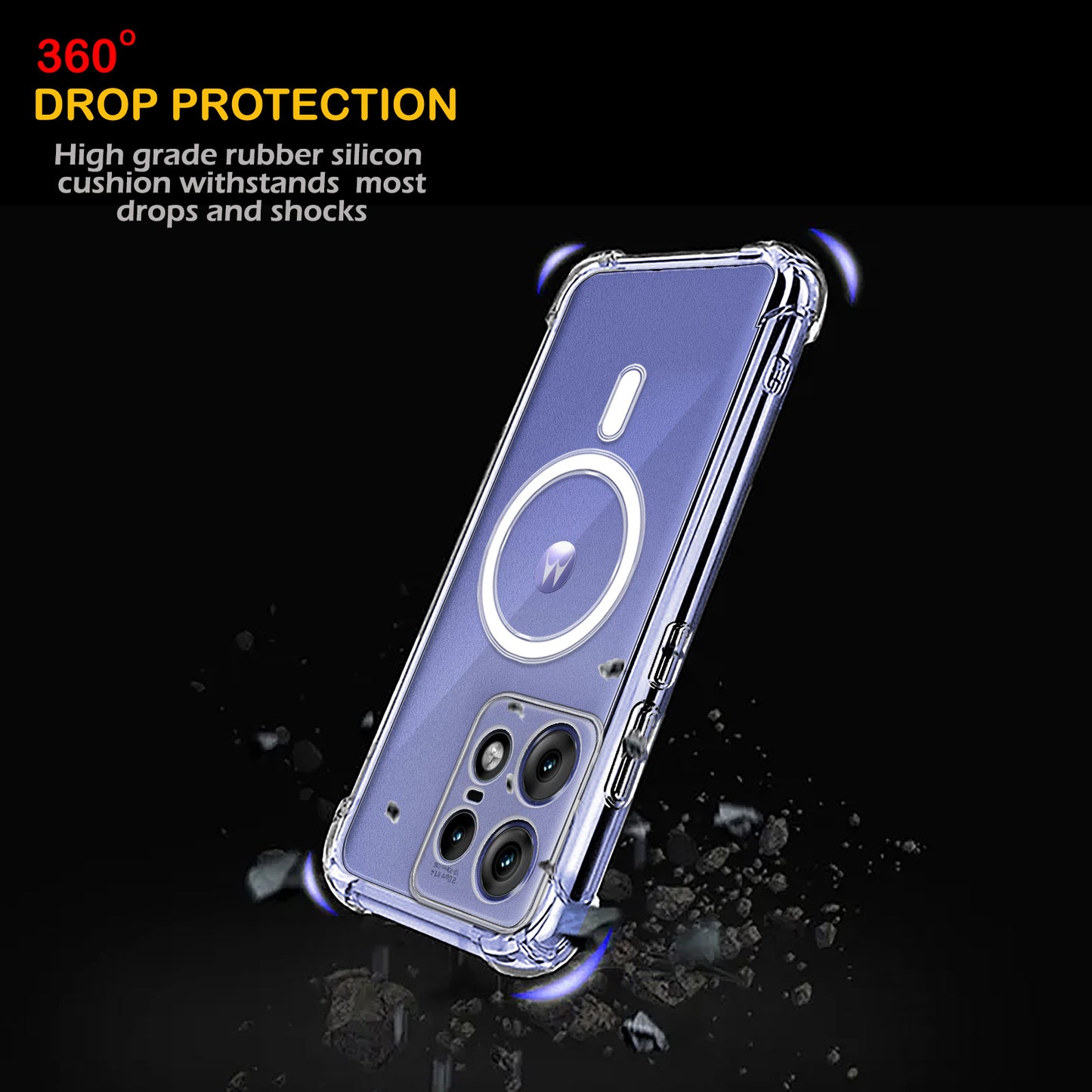 Magsafe Back Cover for Motorola Moto Edge 50 Pro