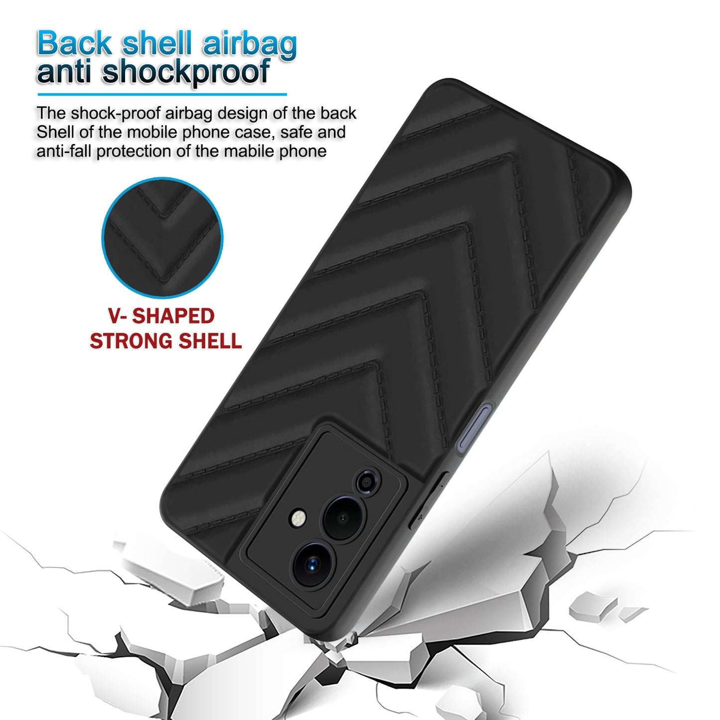 Wave Cushioned Back Cover for Infinix Note 12 Pro