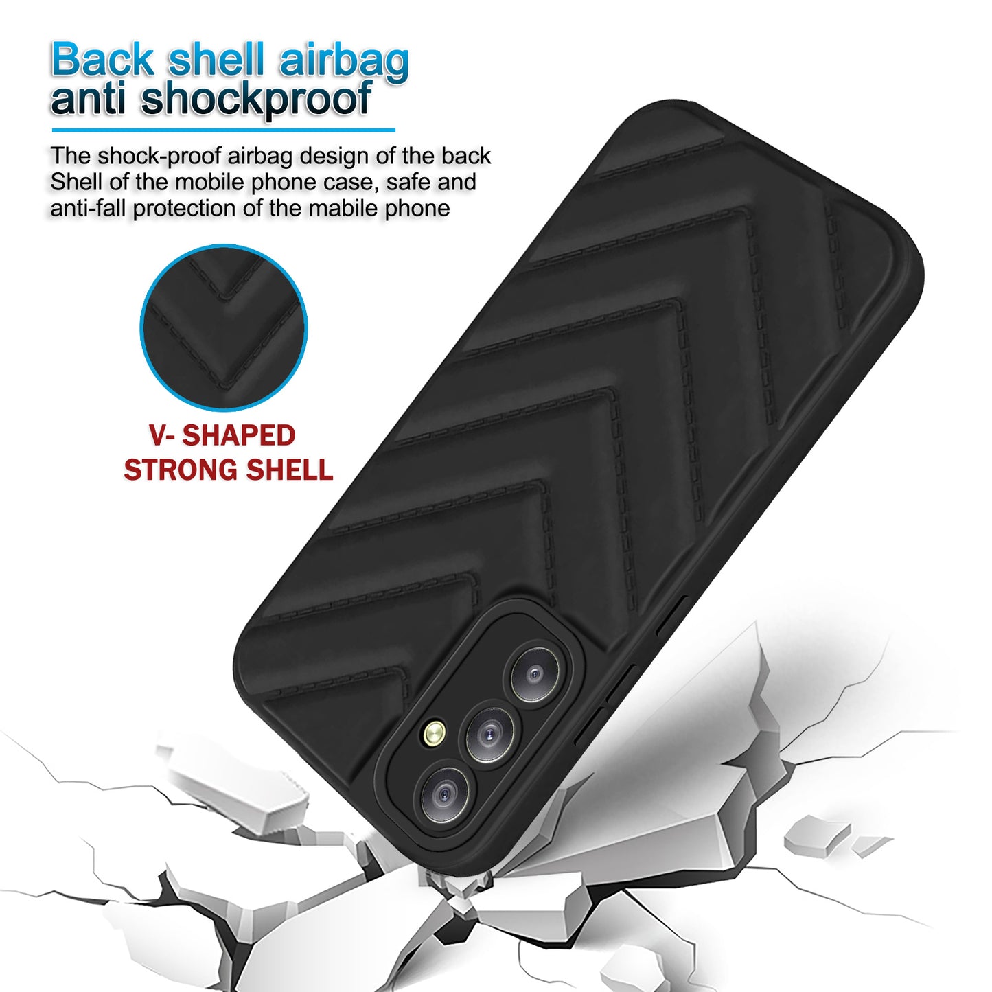 Wave Cushioned Back Cover for Samsung Galaxy A34 5G