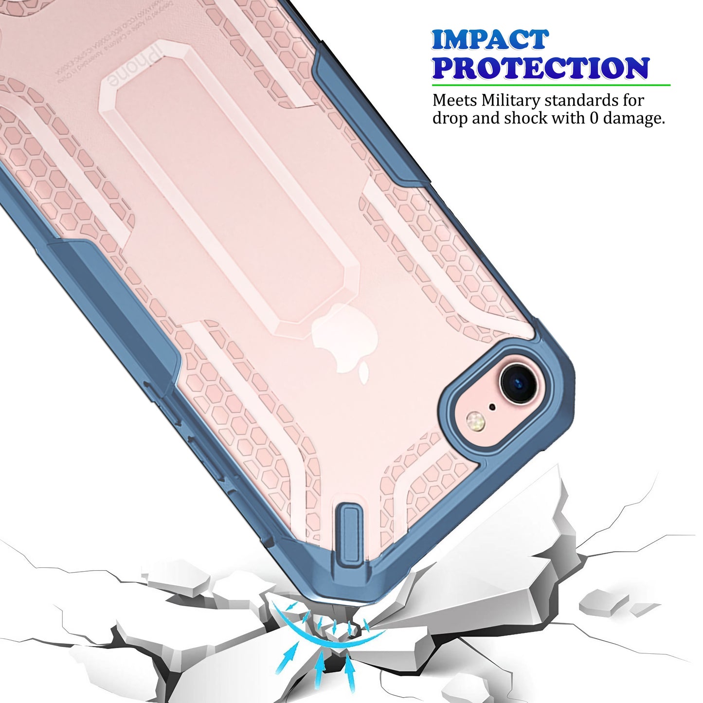 Heavy Duty Honey Comb Design For Apple iPhone 8