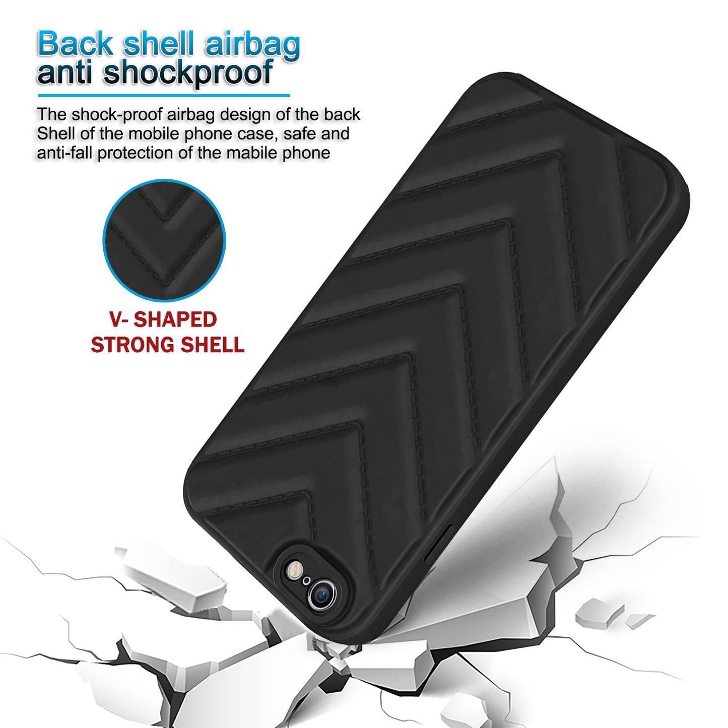 Wave Cushioned Back Cover for Apple iPhone 6