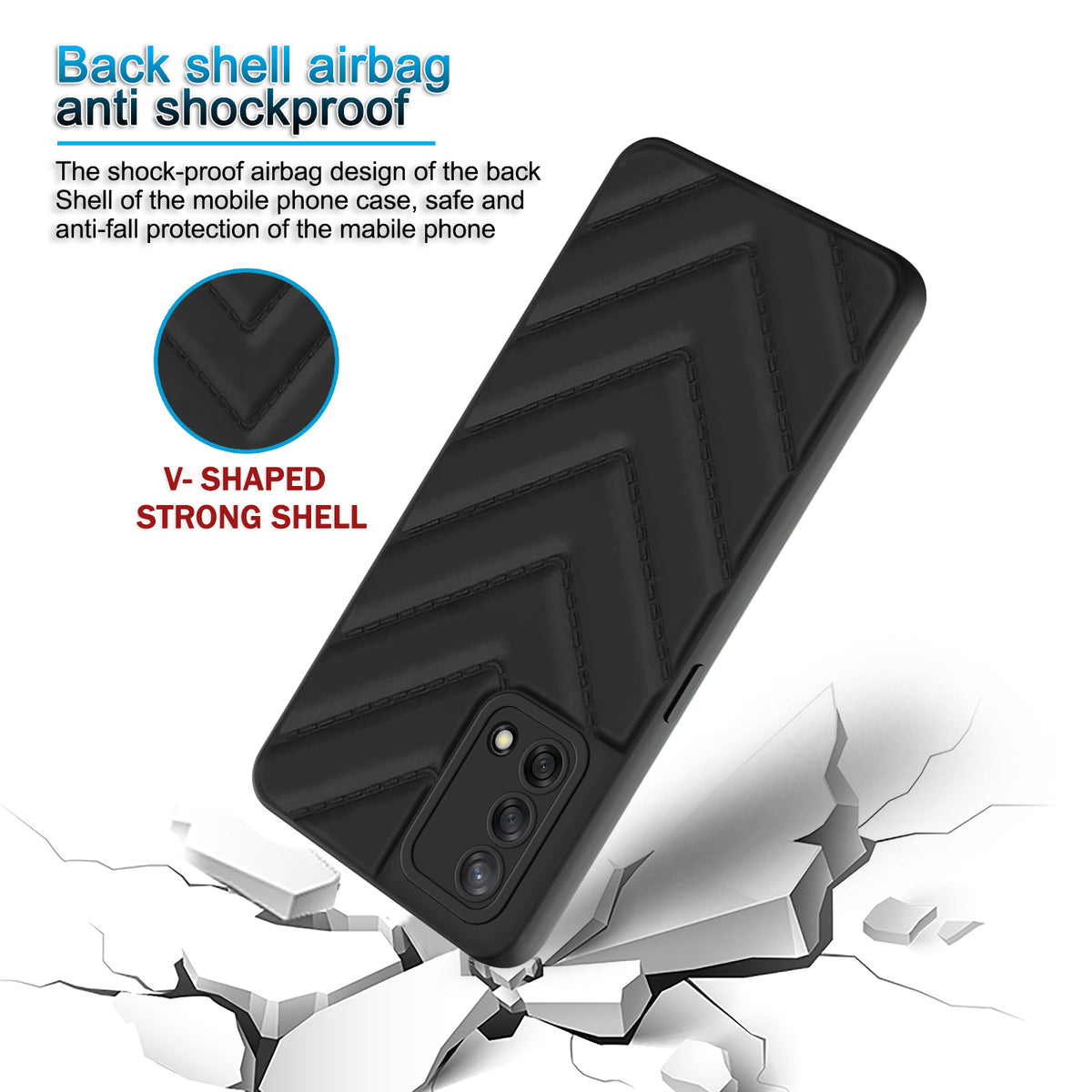 Wave Cushioned Back Cover for Oppo F19