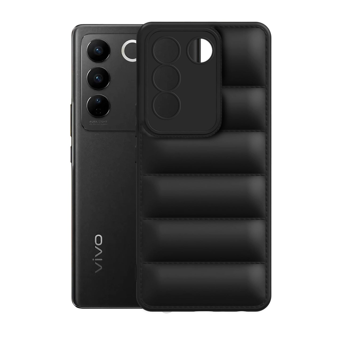 Puffer Back Cover for Vivo V27 Pro