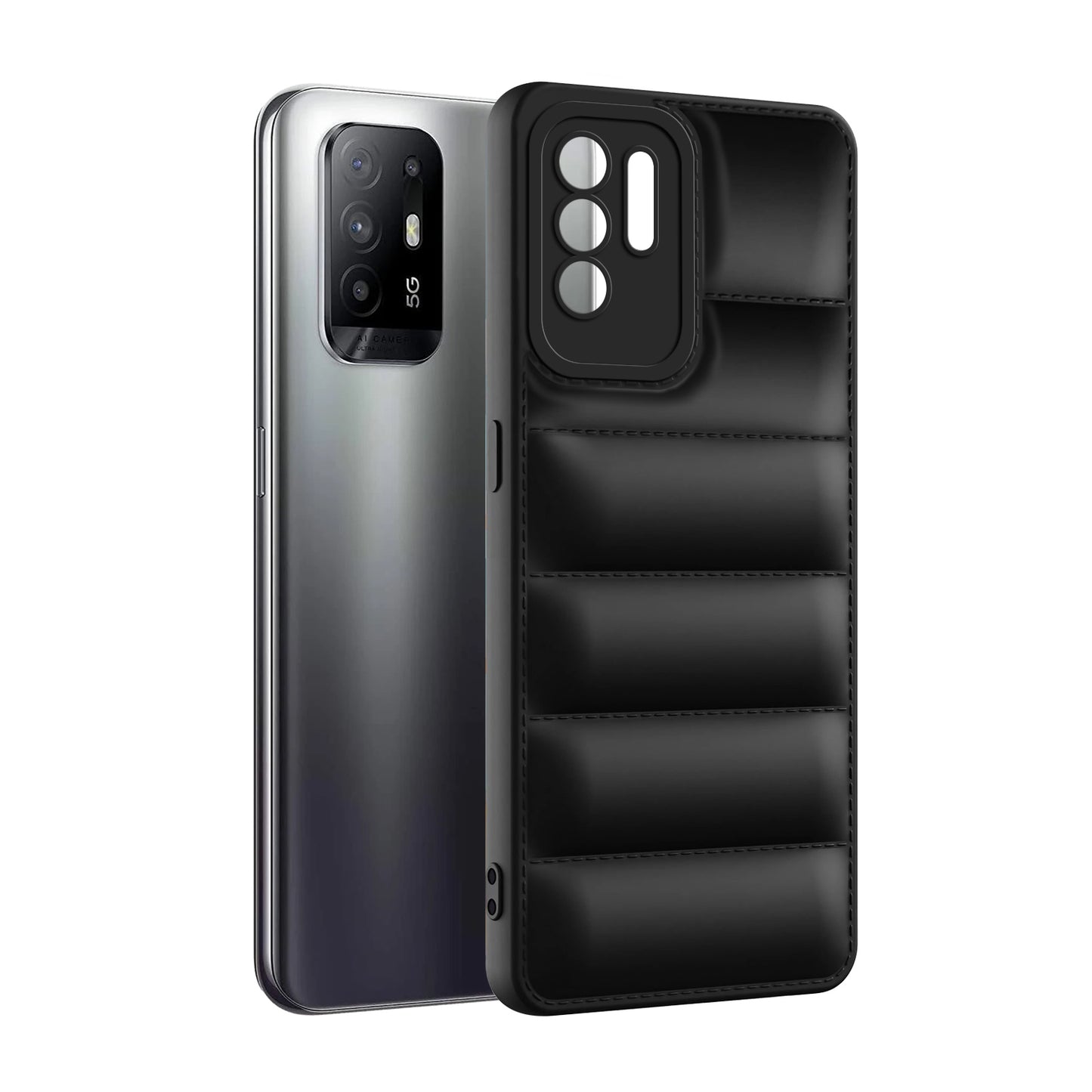 Puffer Back Cover for Oppo F19 Pro Plus