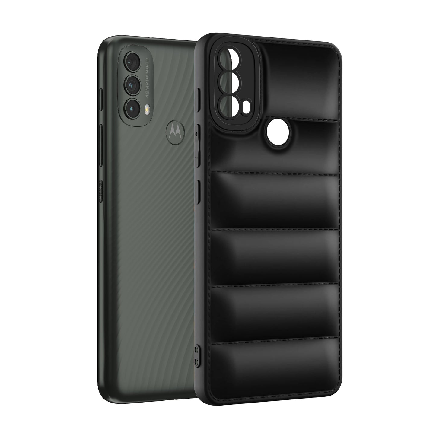 Puffer Back Cover for Motorola Moto E40