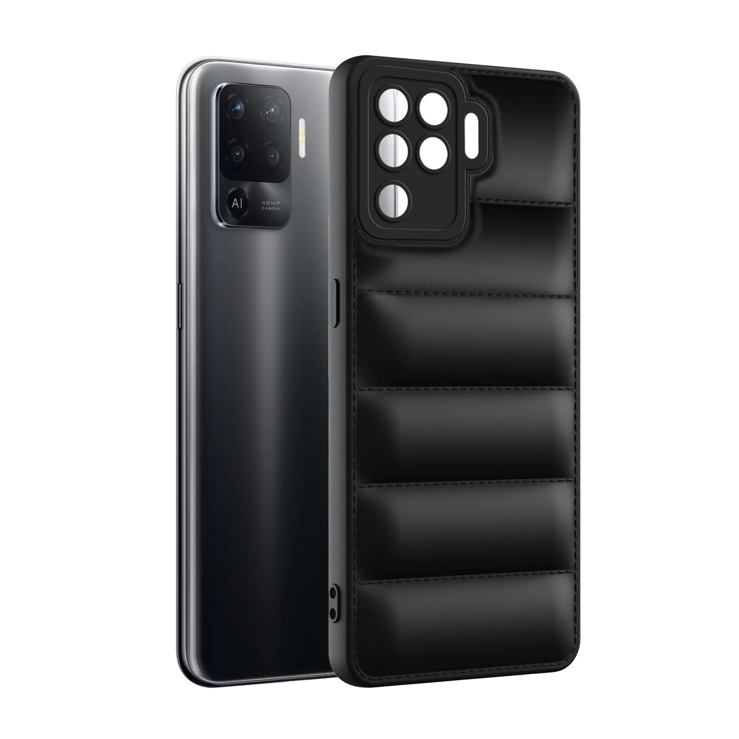 Puffer Back Cover for Oppo F19 Pro