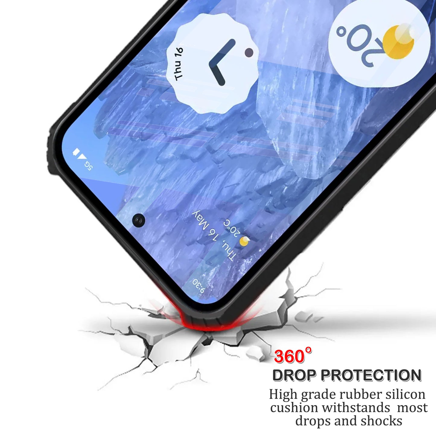 360 Degree Protection Back Cover For Google Pixel 8A