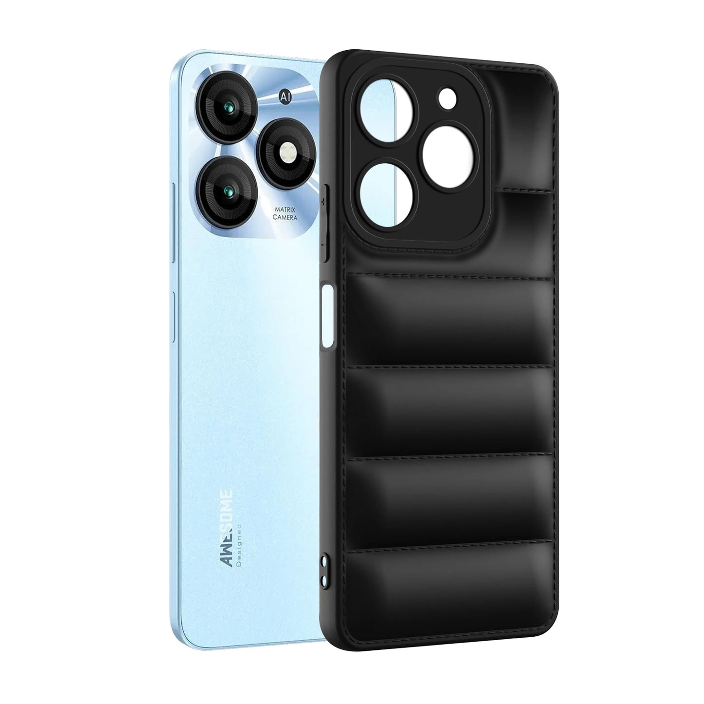 Puffer Back Cover for iTel A70