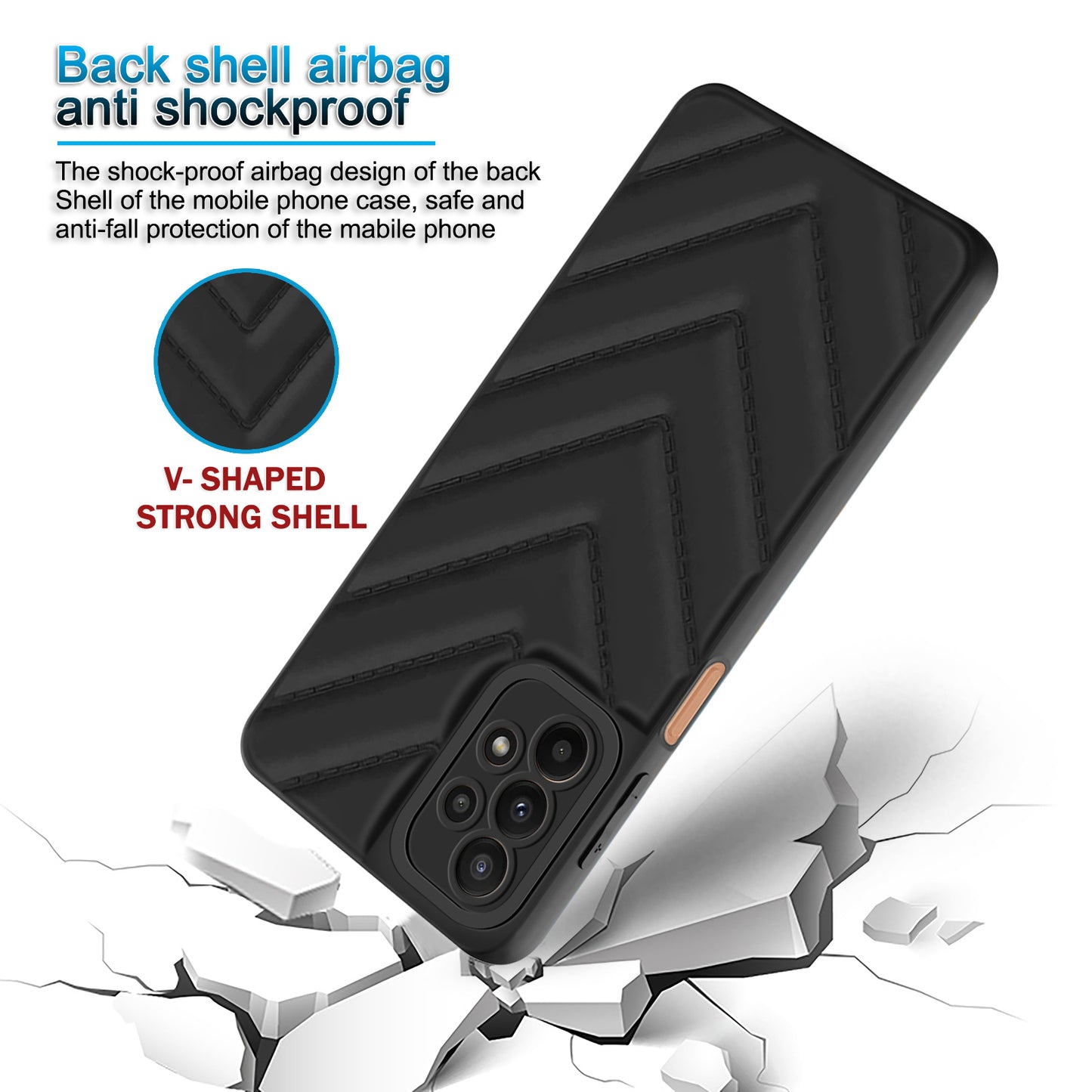 Wave Cushioned Back Cover for Samsung Galaxy A23